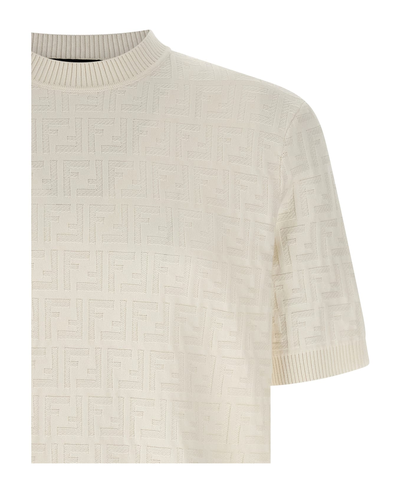 Fendi 'ff' Sweater - White