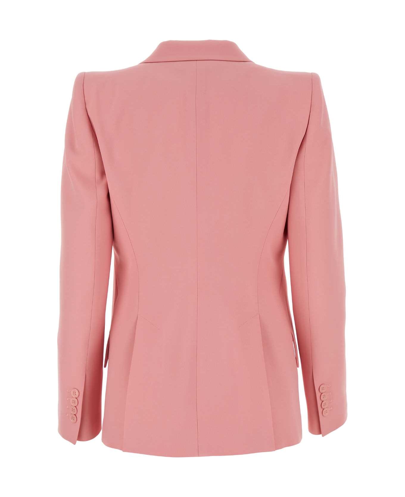 Alexander McQueen Pink Crepe Blazer - CHERRYBLOSSOMPINK