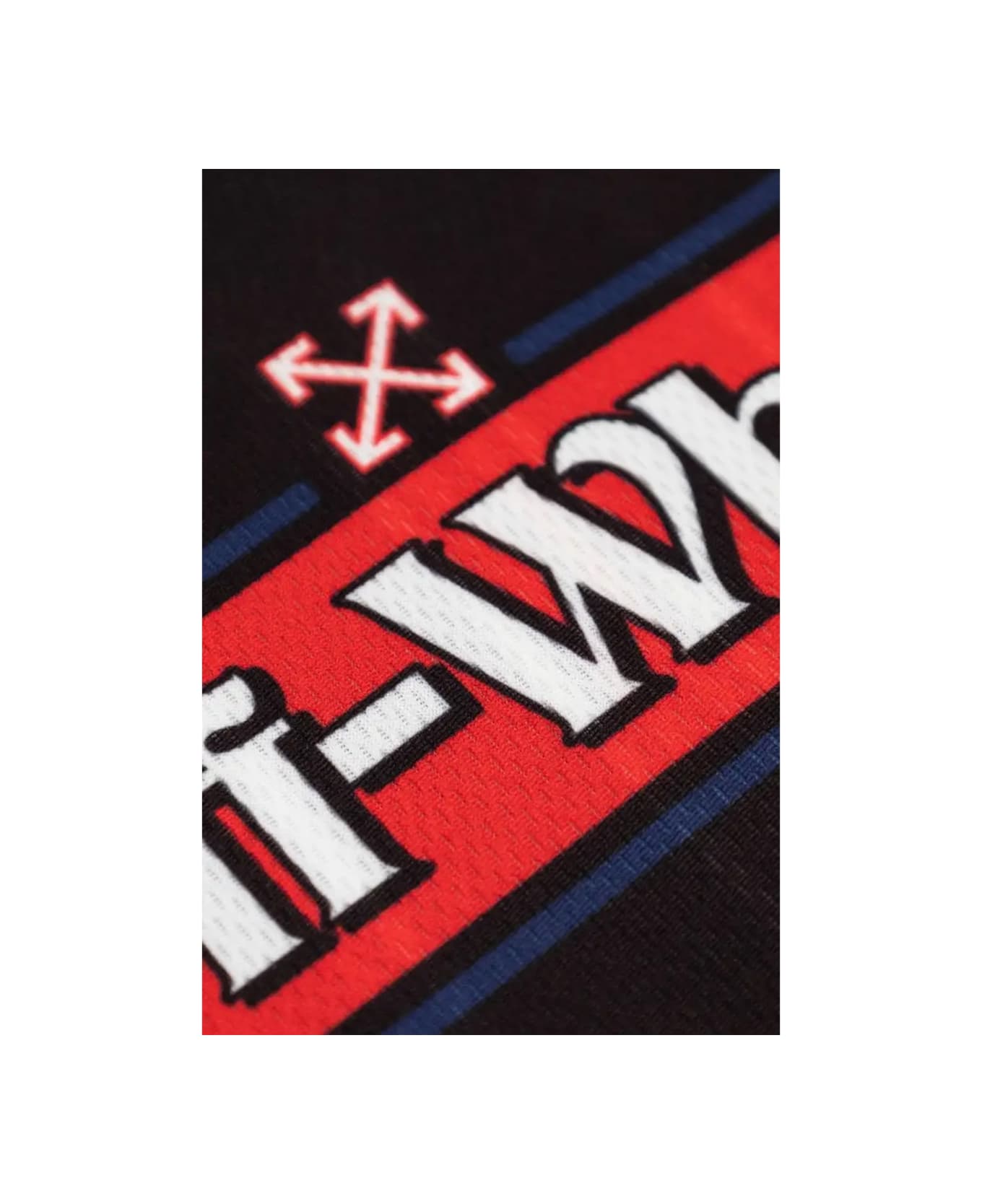 Off-White "soccer Track" T-shirt - BLACK