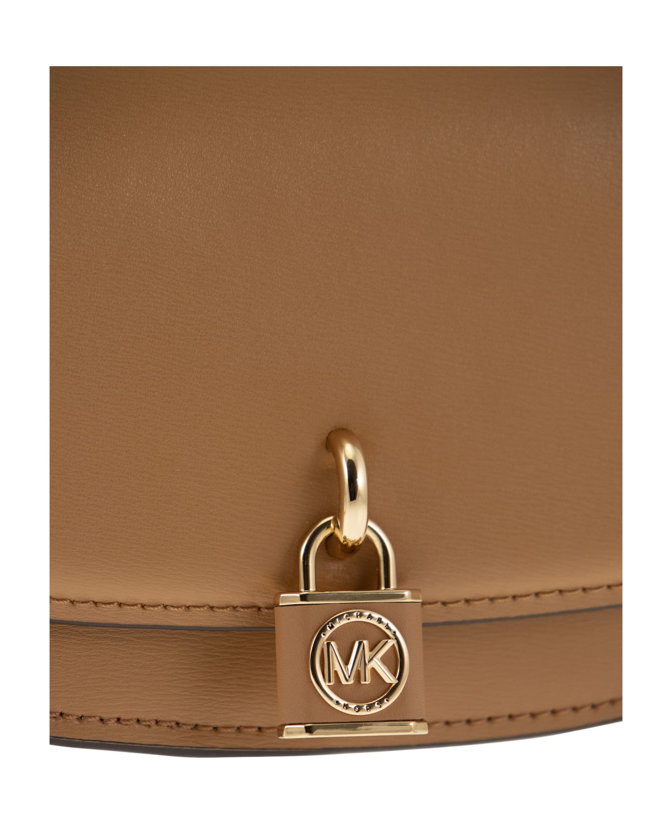 Michael Kors Mila Shoulder Bag In Leather Color Leather - Peanuts