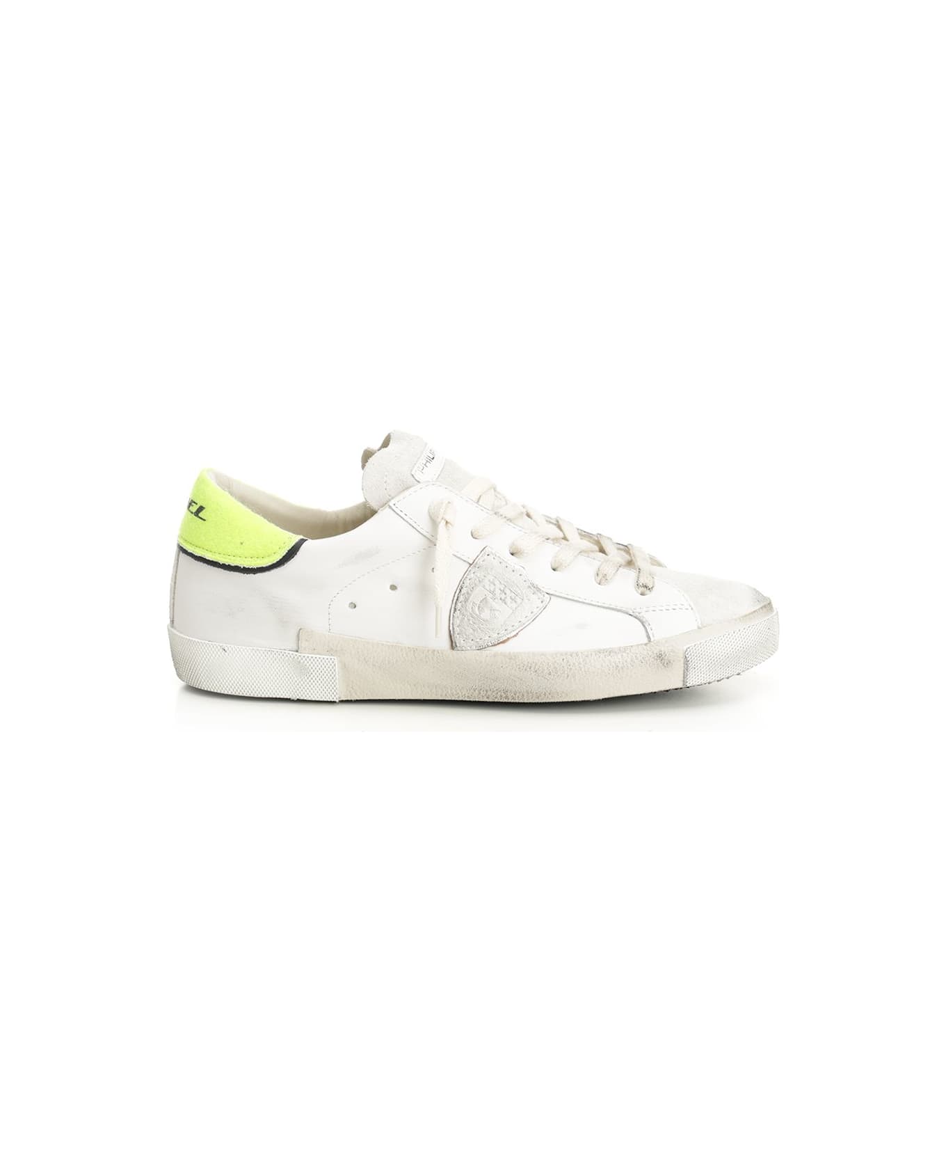 Philippe Model 'prsx' Sneakers - WHITE/YELLOW