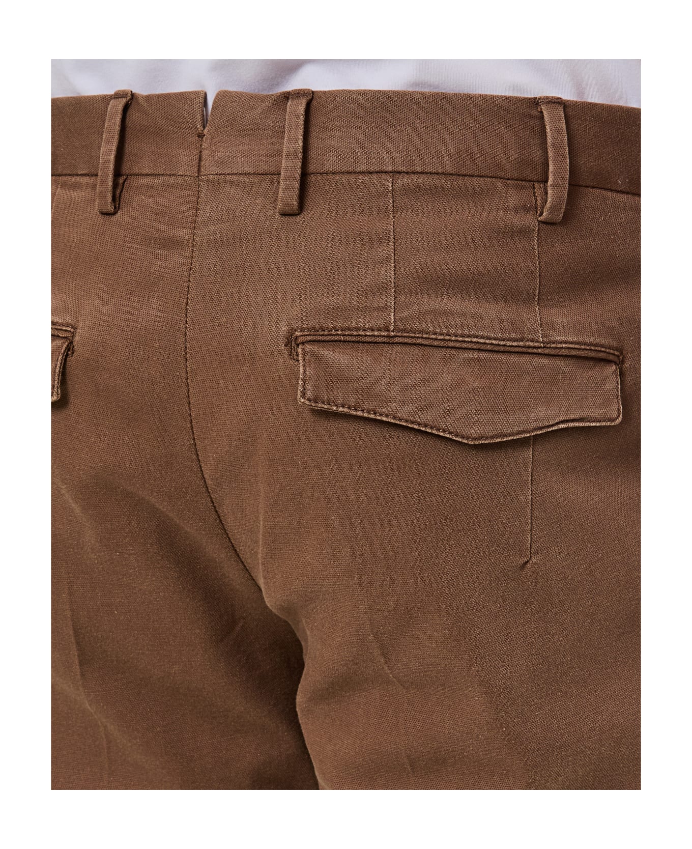 PT01 Cotton Trousers - Brown ボトムス