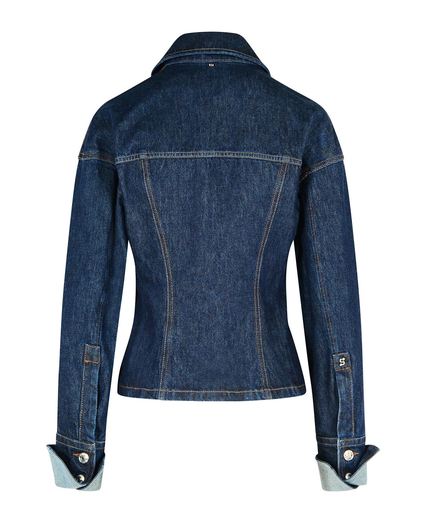 SportMax 
gange
 Blue Denim Jacket - Blue