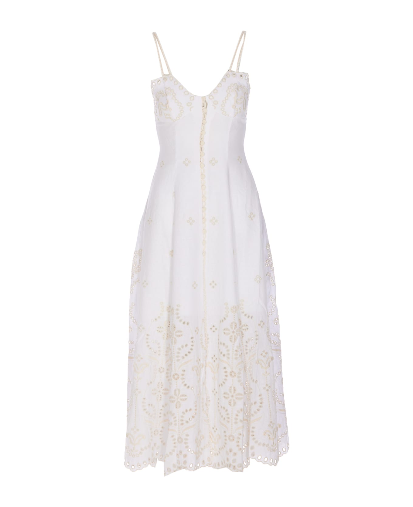 Charo Ruiz Mutti Long Dress - White