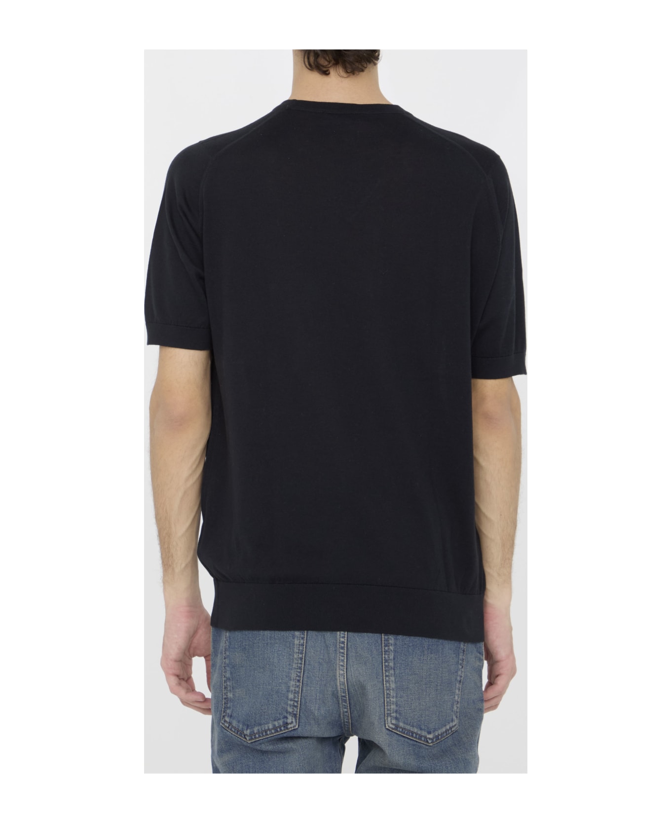John Smedley Kempton T-shirt - BLACK