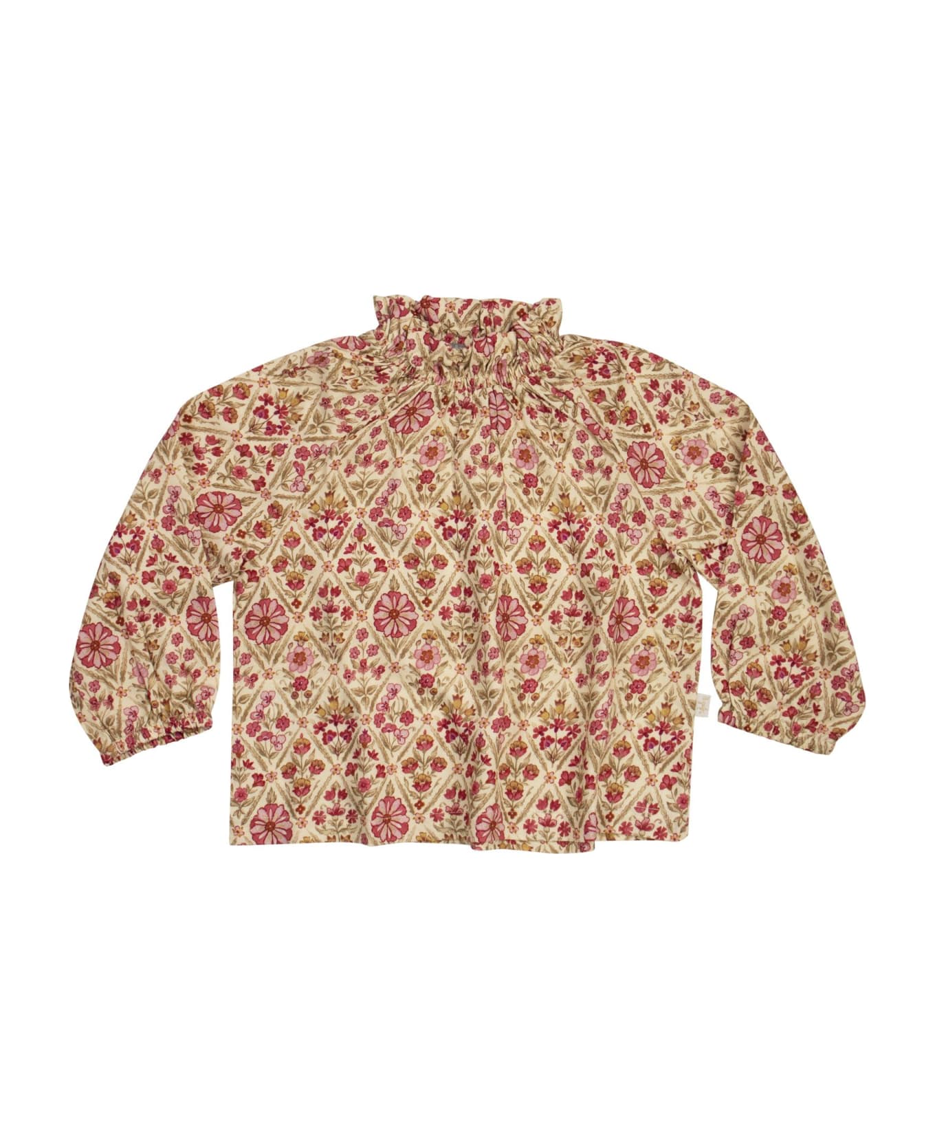 Il Gufo Long-sleeved, Patterned Shirt - Yellow シャツ