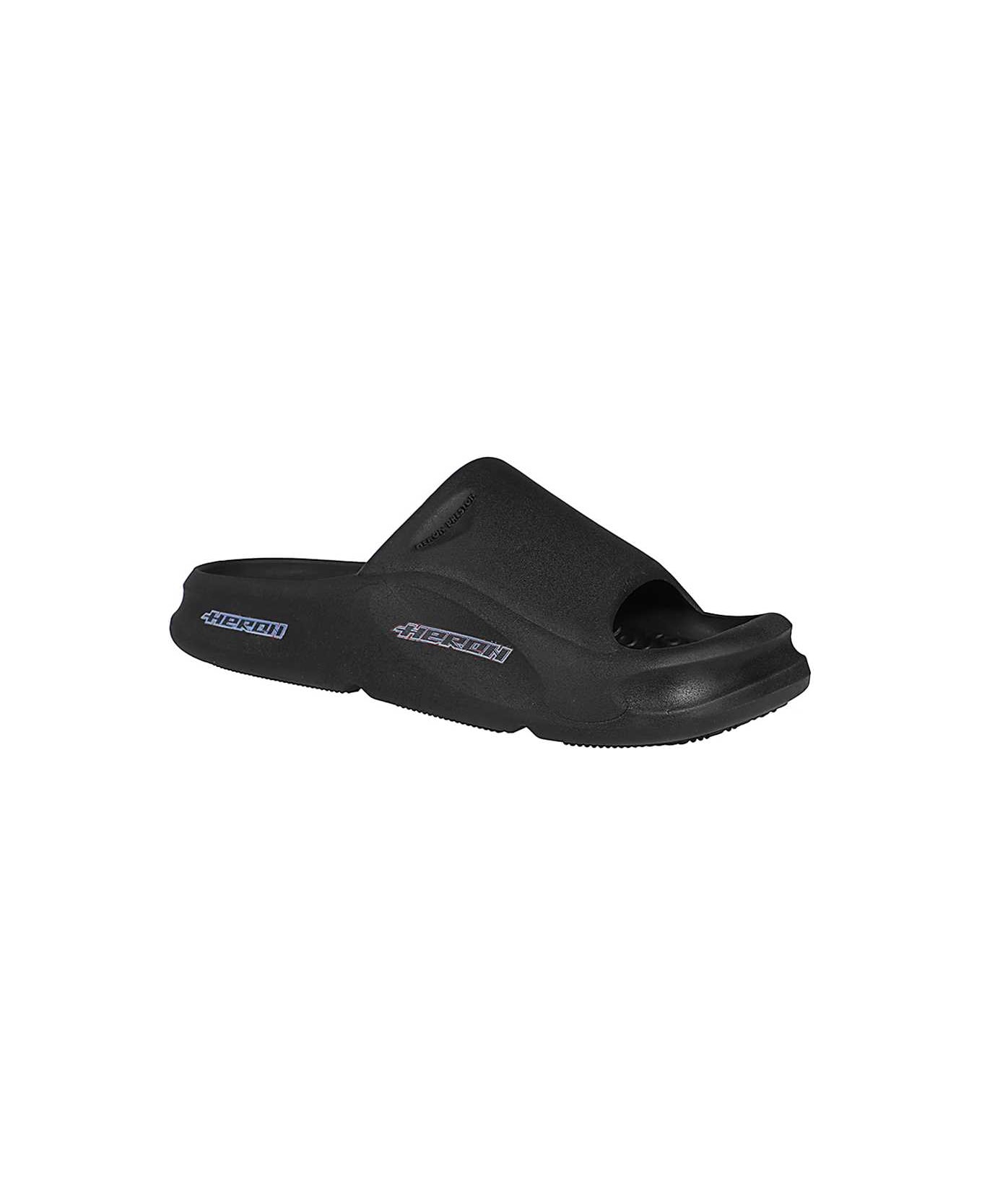 HERON PRESTON Rubber Slides - black