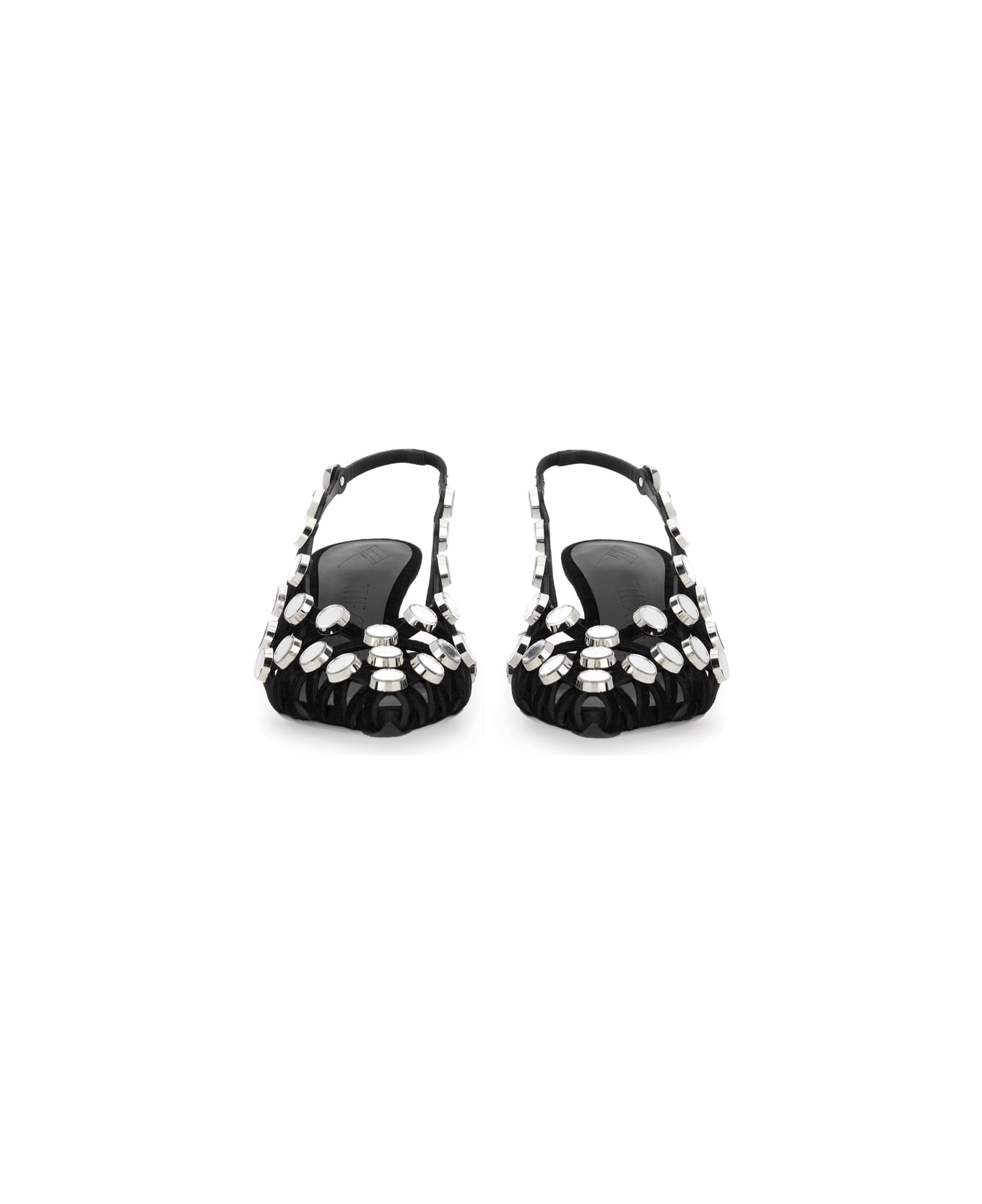 The Attico Slingback 
grid
 - Black