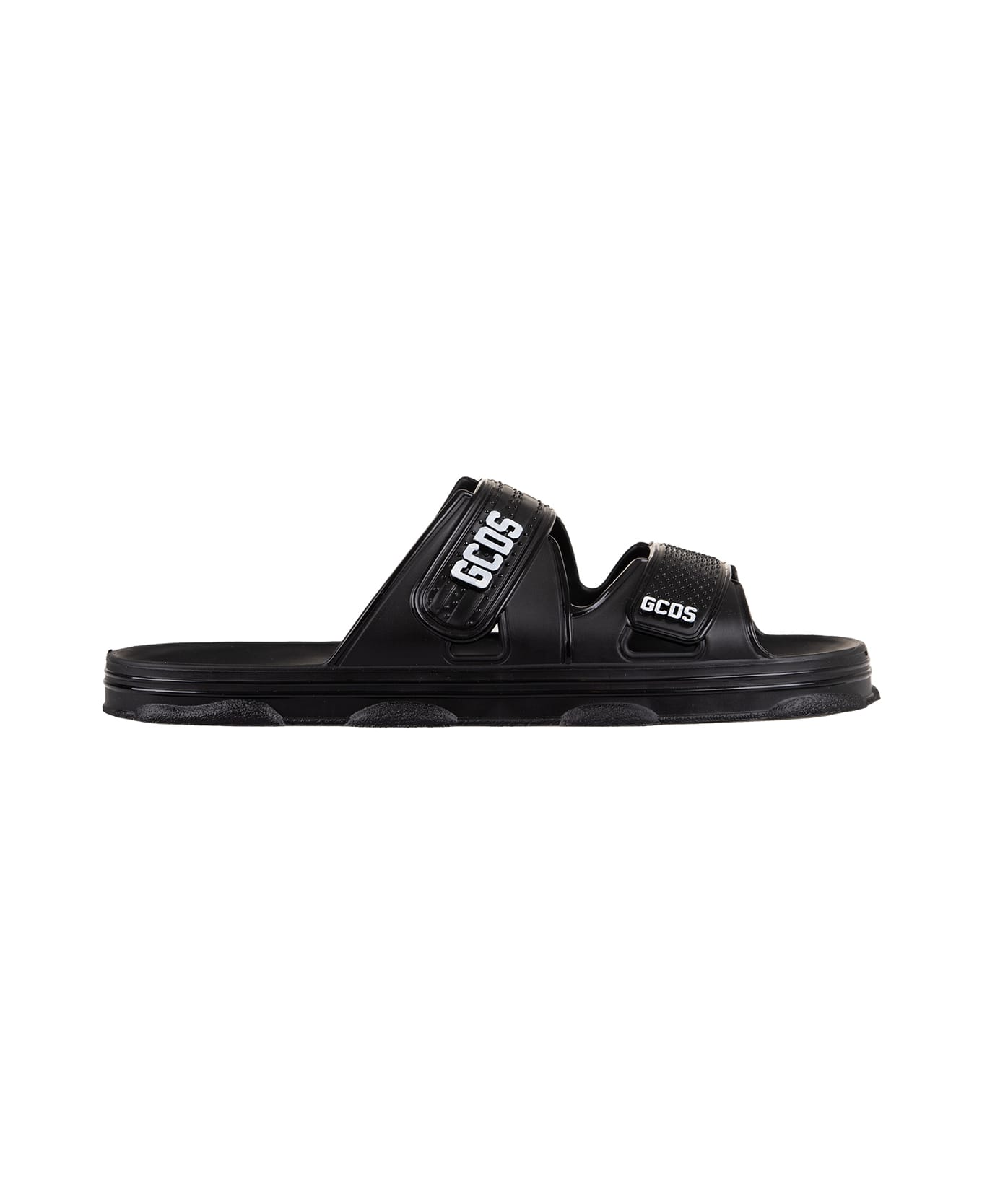 サンダル・ミュール GCDS Black Rubber Gcds Slippers Black Gcds Slipper | italist