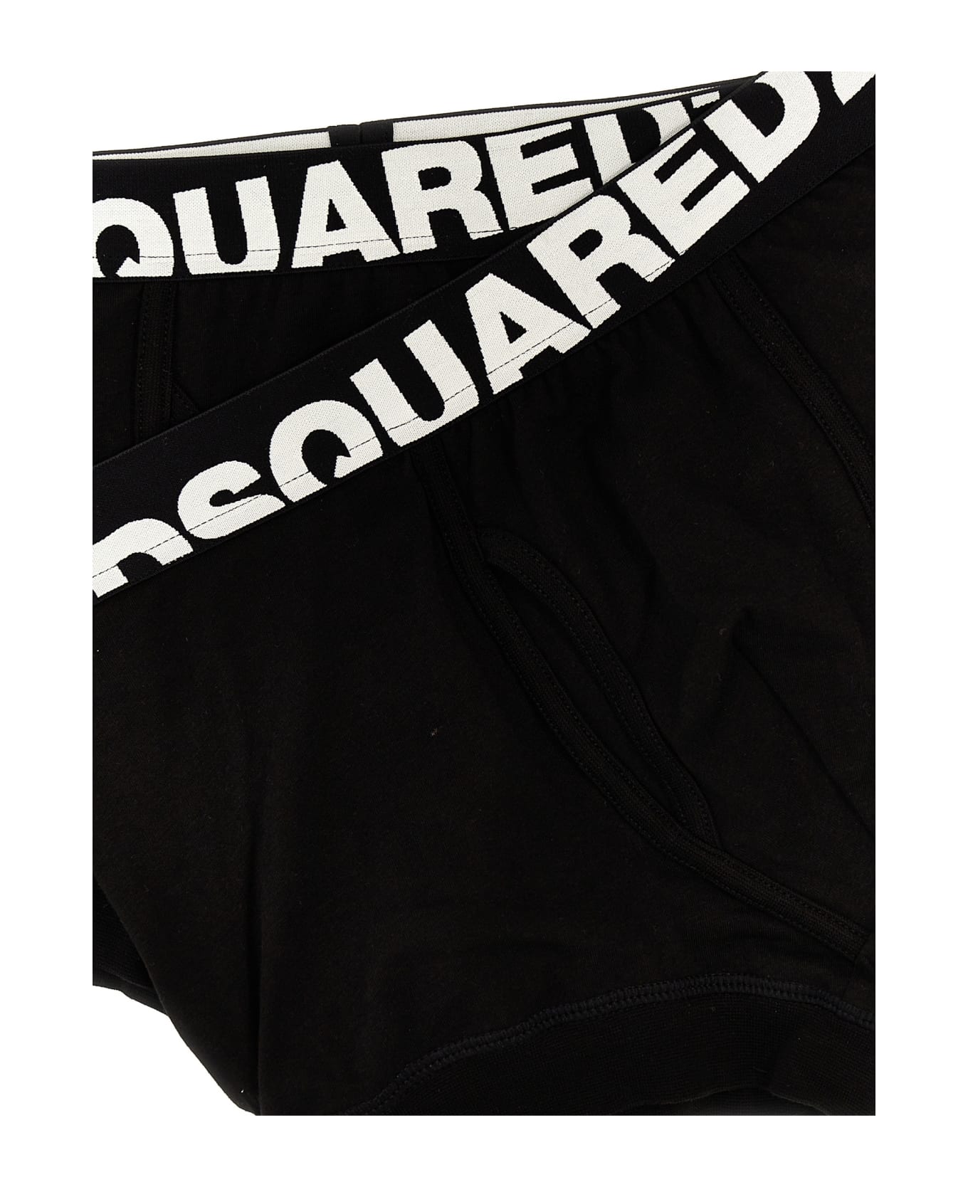 Dsquared2 2-pack Elastic Logo Boxer Shorts - Black