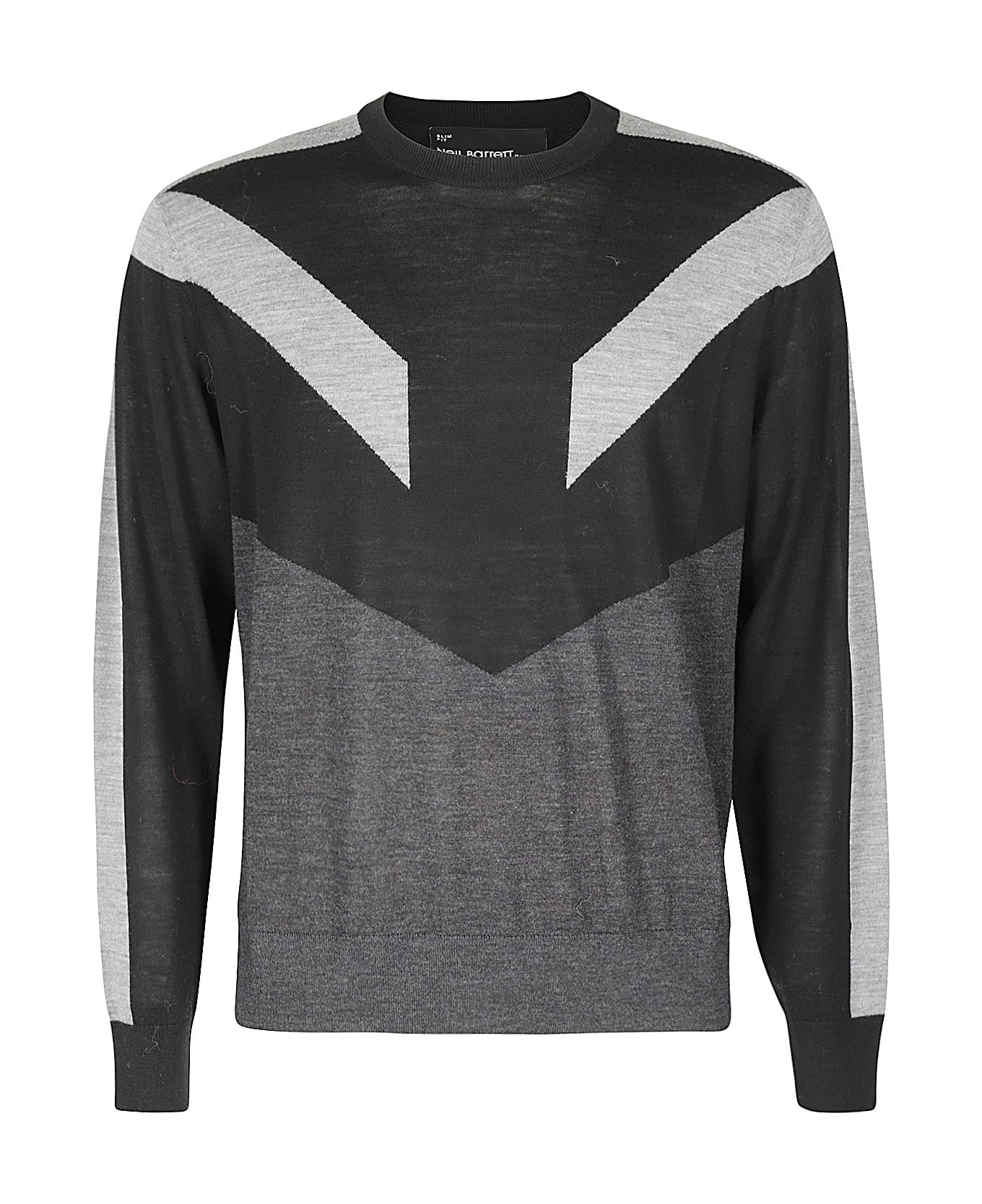 Neil Barrett Modernist Wool Light Sweater - Blacks