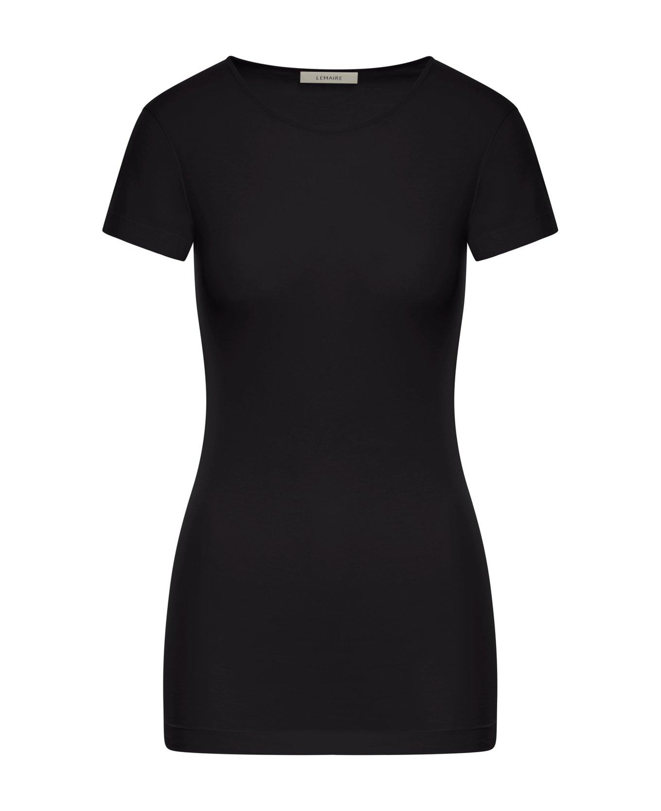 Lemaire Short Sleeved Crewneck T-shirt - Black