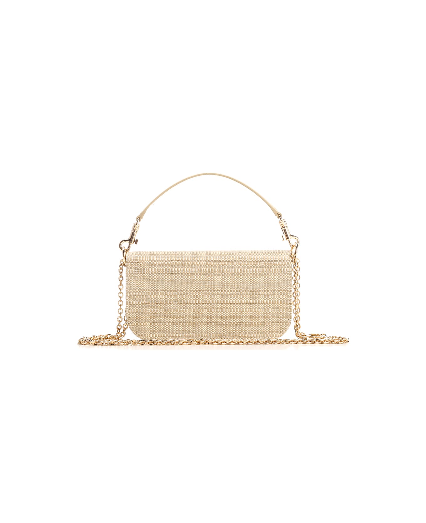 Dolce & Gabbana '3.5' Raffia Shoulder Bag - Sabbia/sabbia