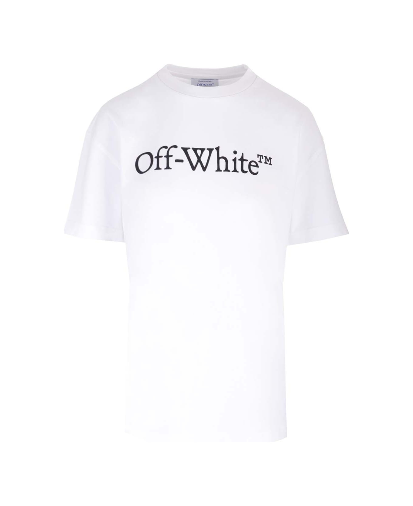 Off-White 
big Logo
 T-shirt - White Black