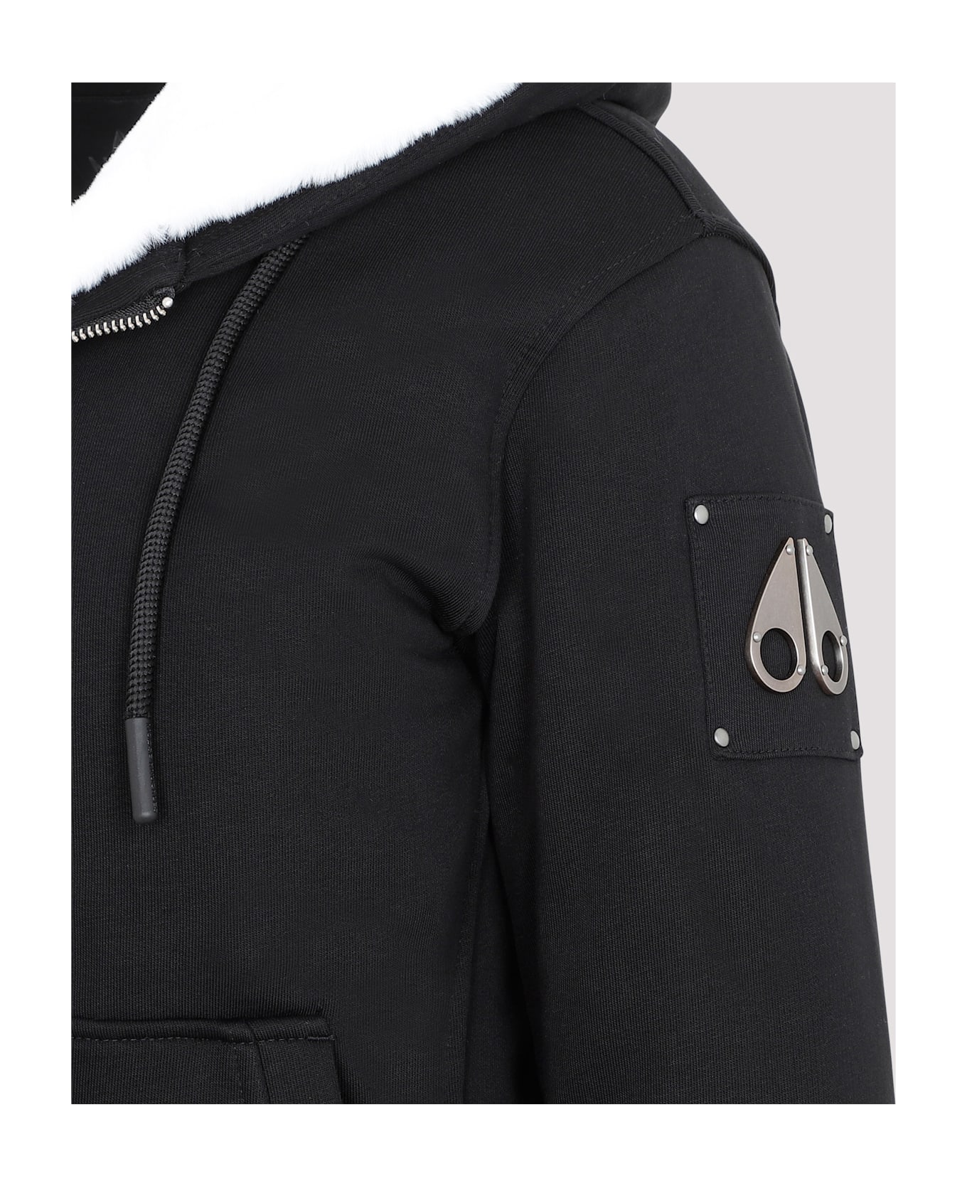 Moose Knuckles Madison Bunny Gold Jacket - Black White ダウンジャケット