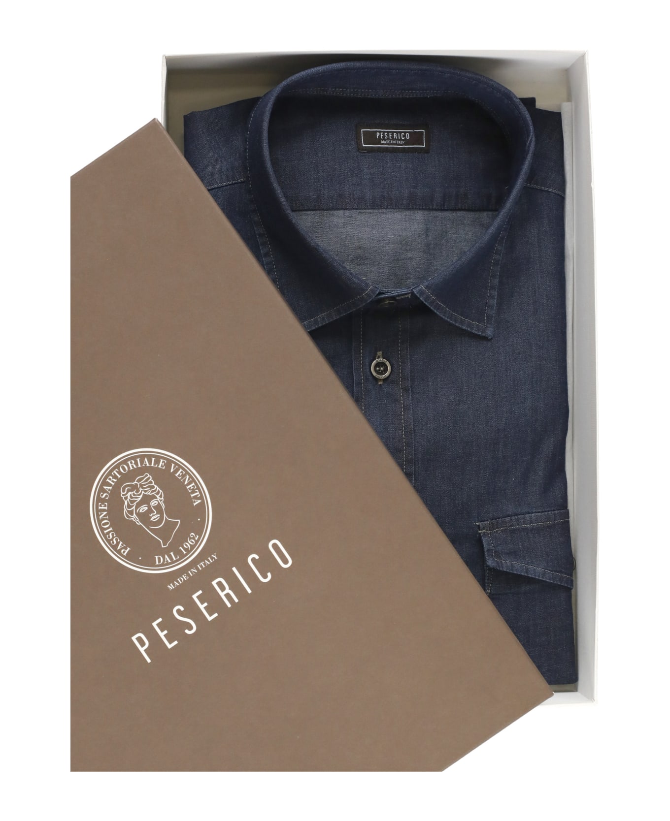 Peserico Denim Shirt - Blue シャツ