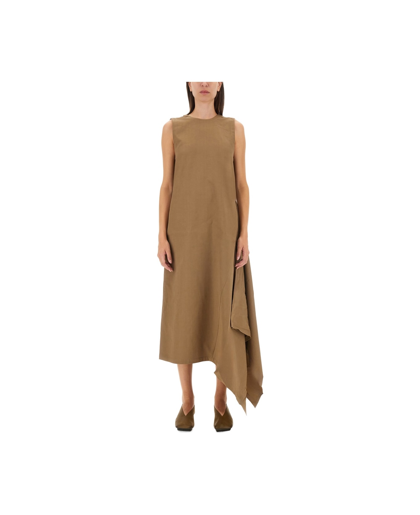 Uma Wang "aura" Dress - BEIGE