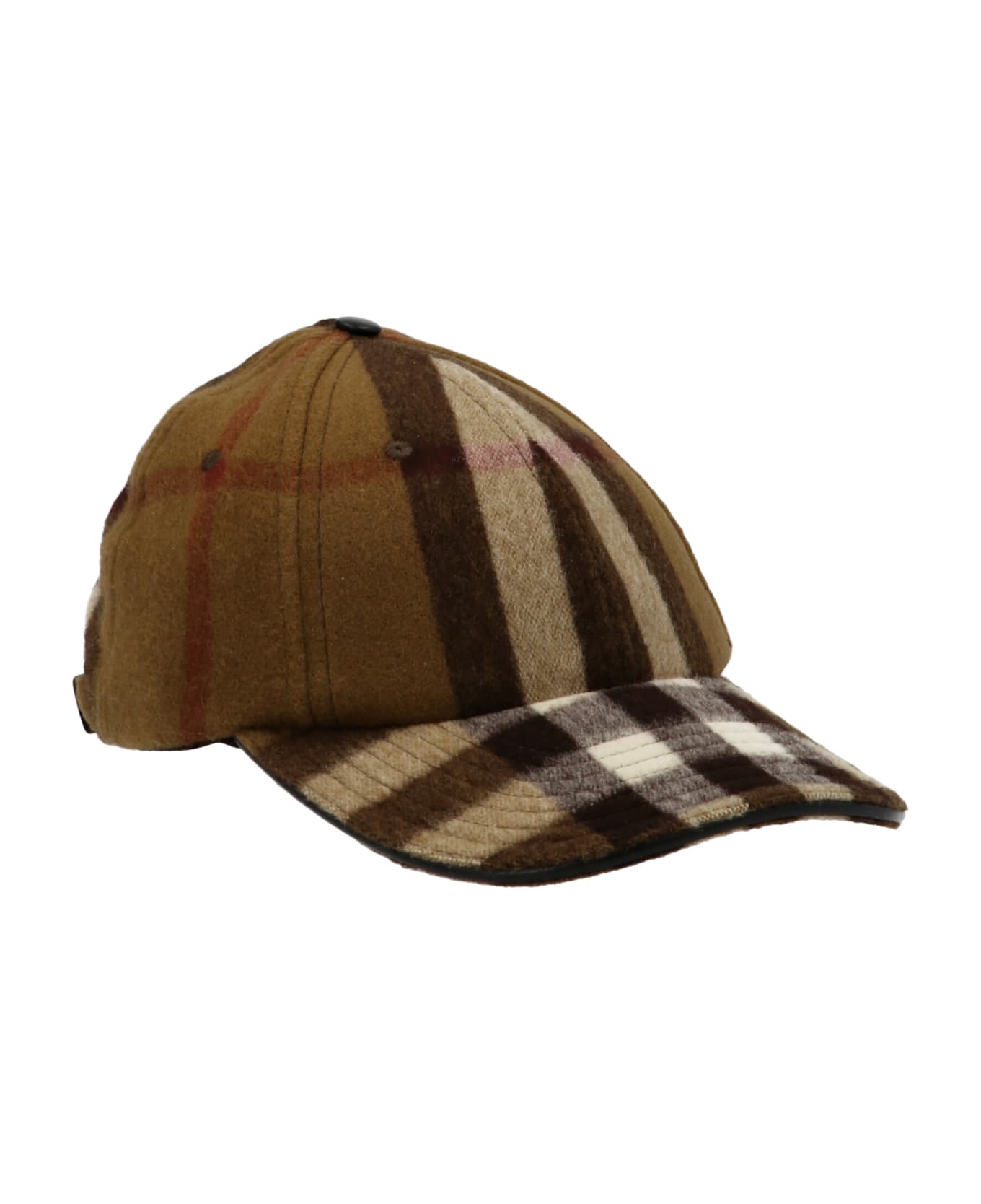 Burberry All-over Check Cap - Brown