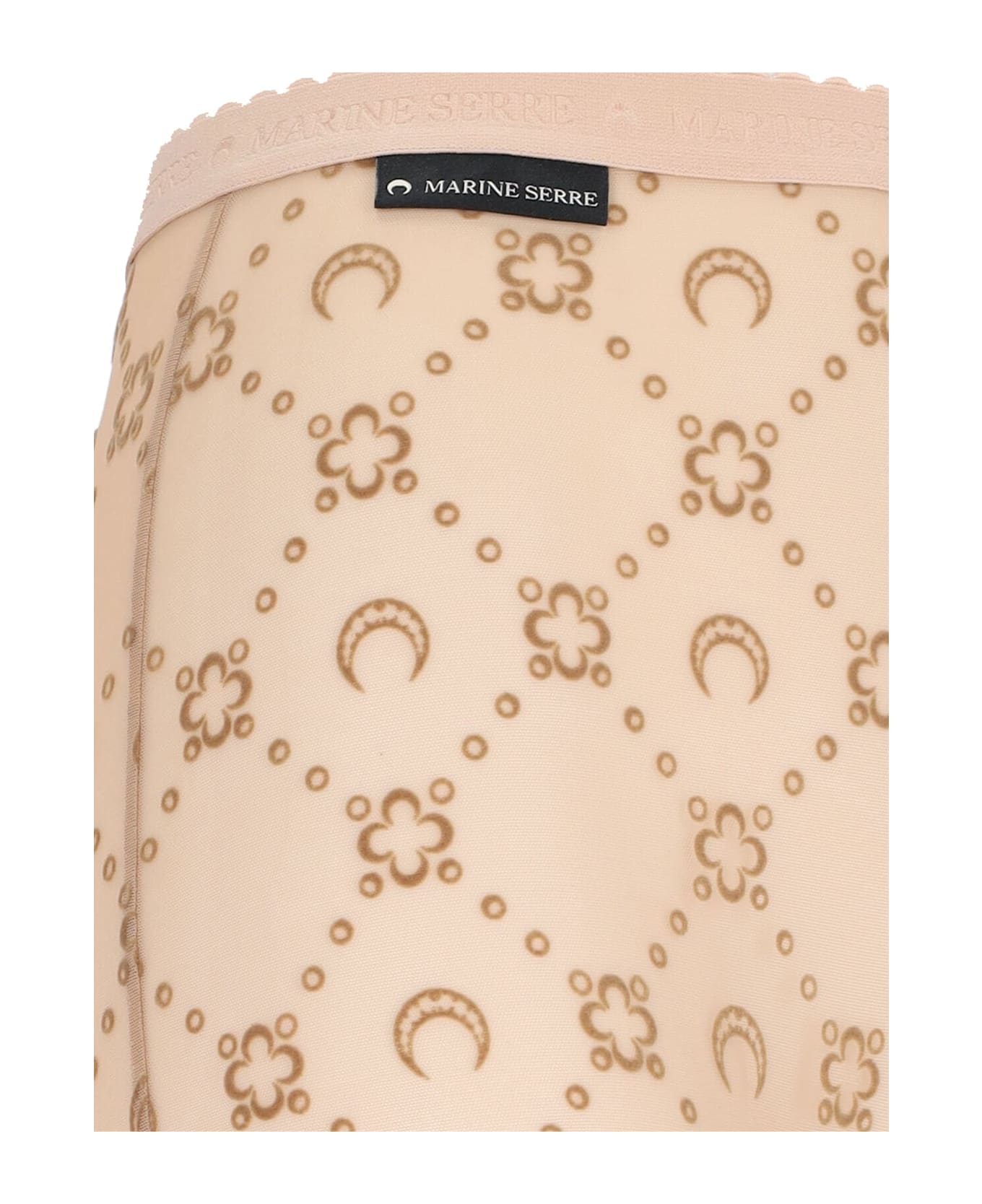 Marine Serre 
moonogram
 Logo Tights - Camel 靴下＆タイツ