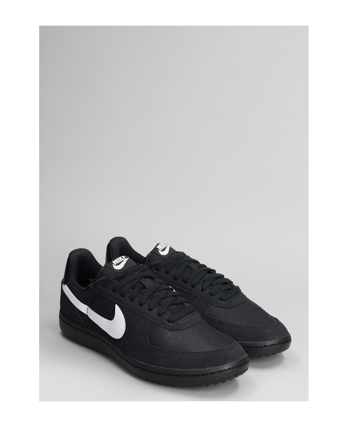 Nike Field General Sneakers In Black Suede And Fabric - black