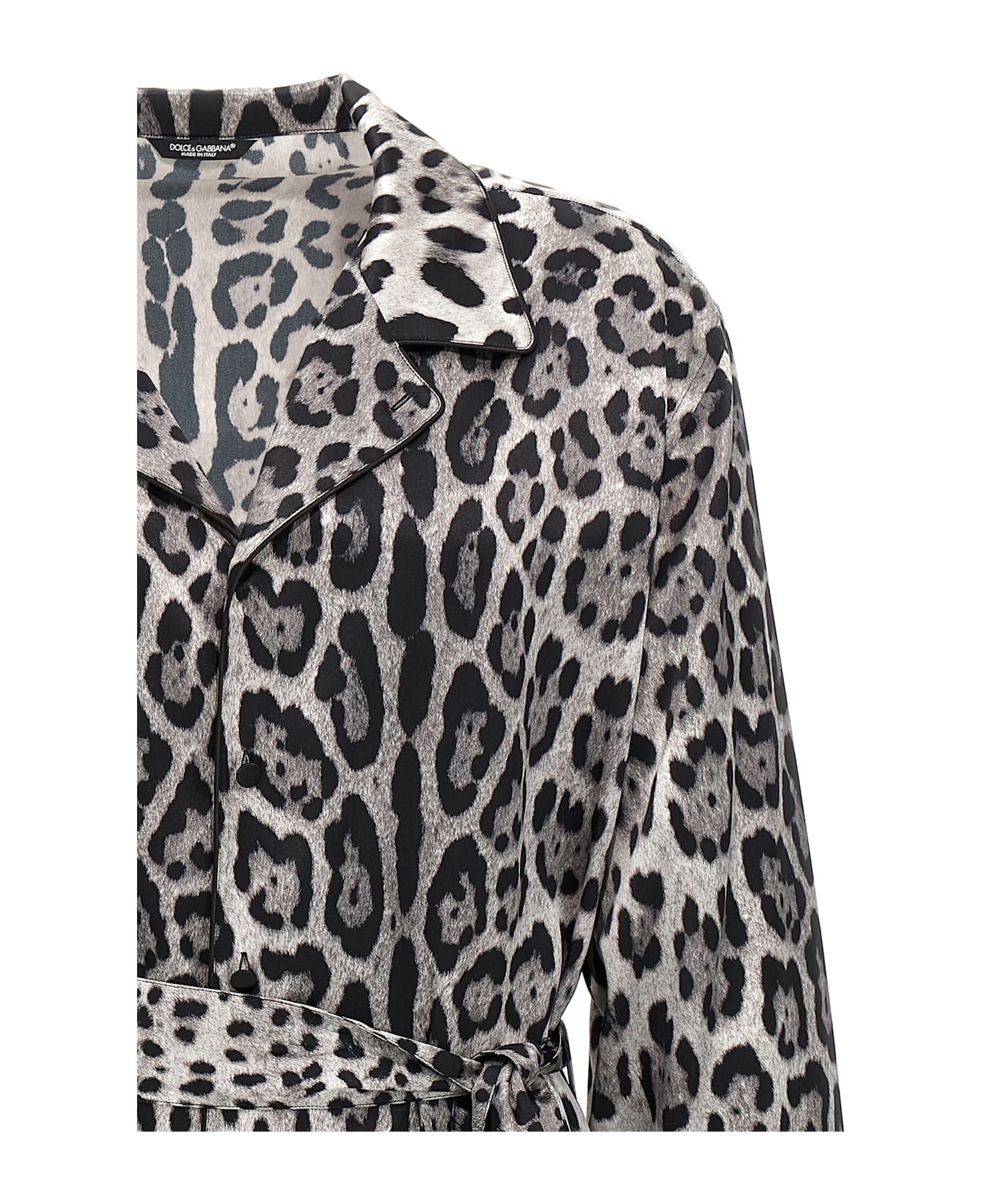 Dolce & Gabbana 'leo' Dressing Gown Shirt - Multicolor