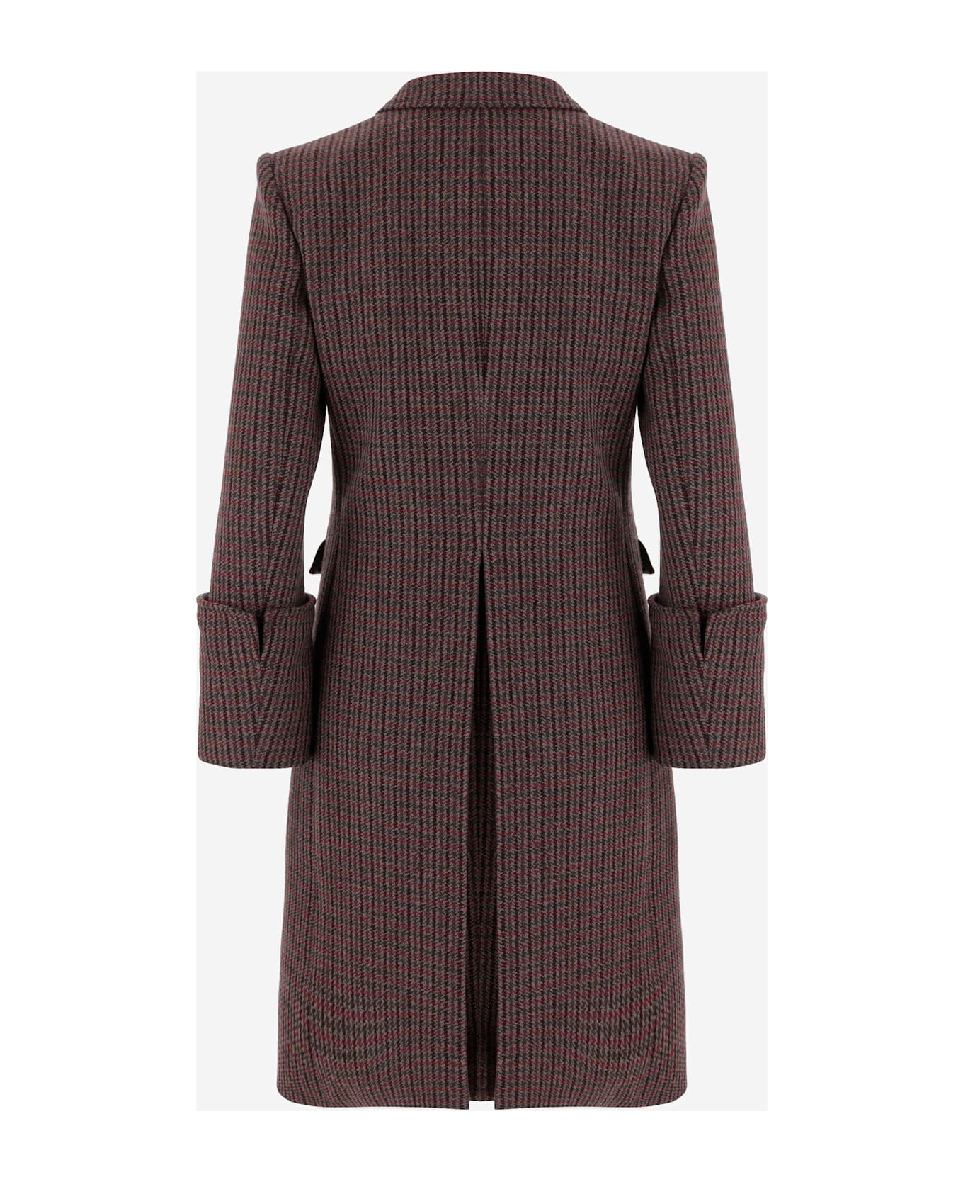 Chloé Single-breasted Wool Blend Riding Coat - Red