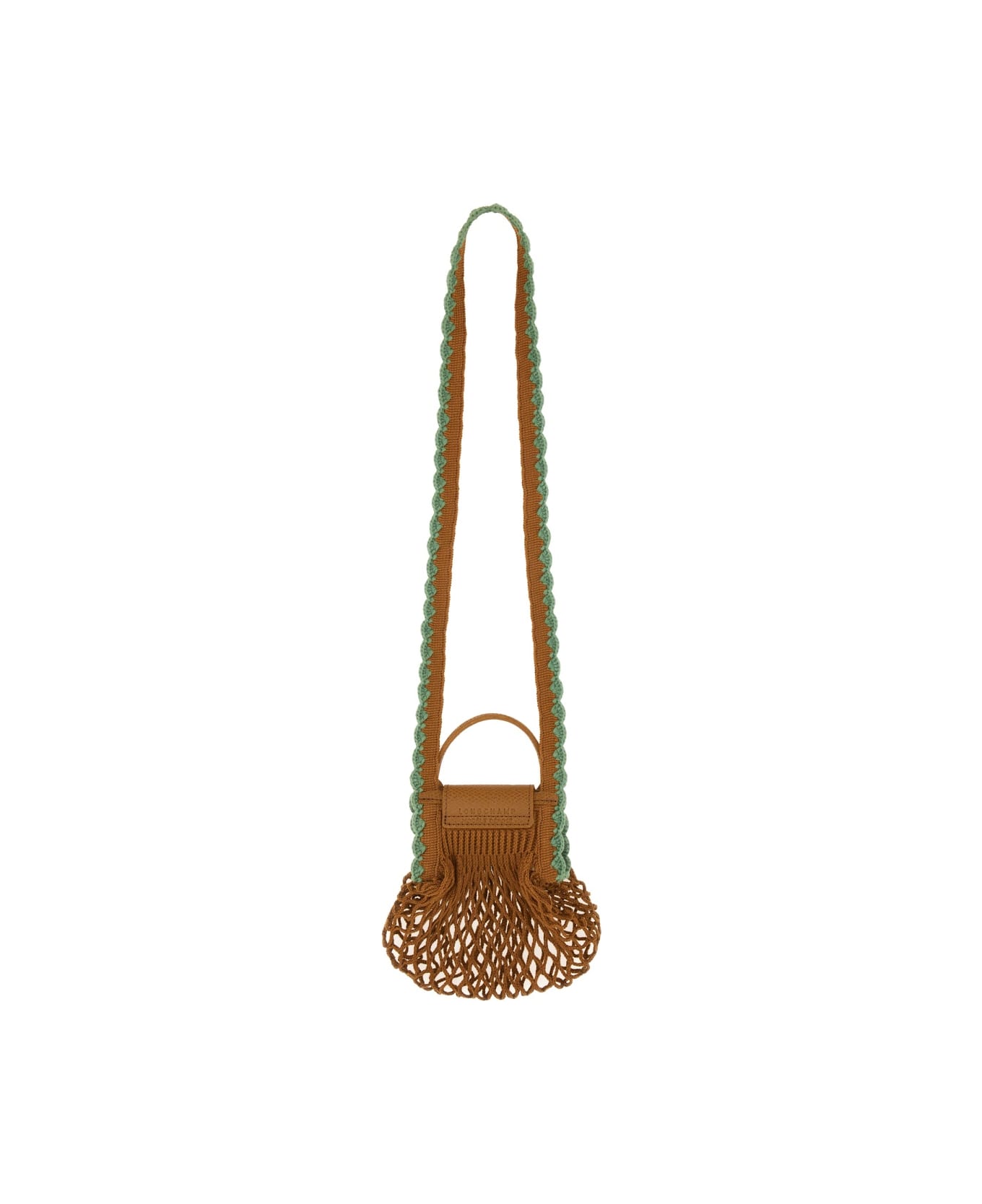 Longchamp Xs Mesh Bag "le Pliage" - BROWN