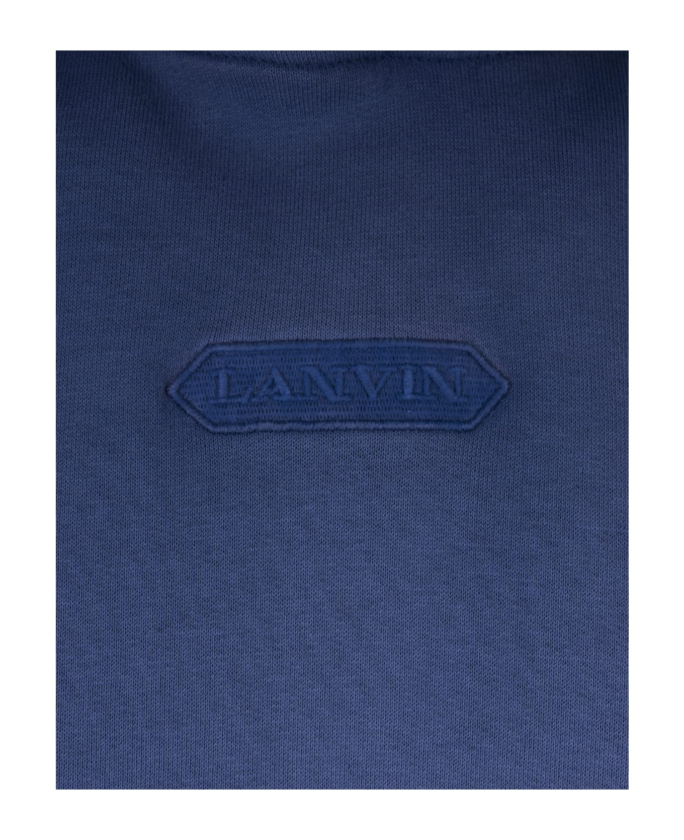 Lanvin Oversized Hoodie With A Gradient Effect - Blue フリース
