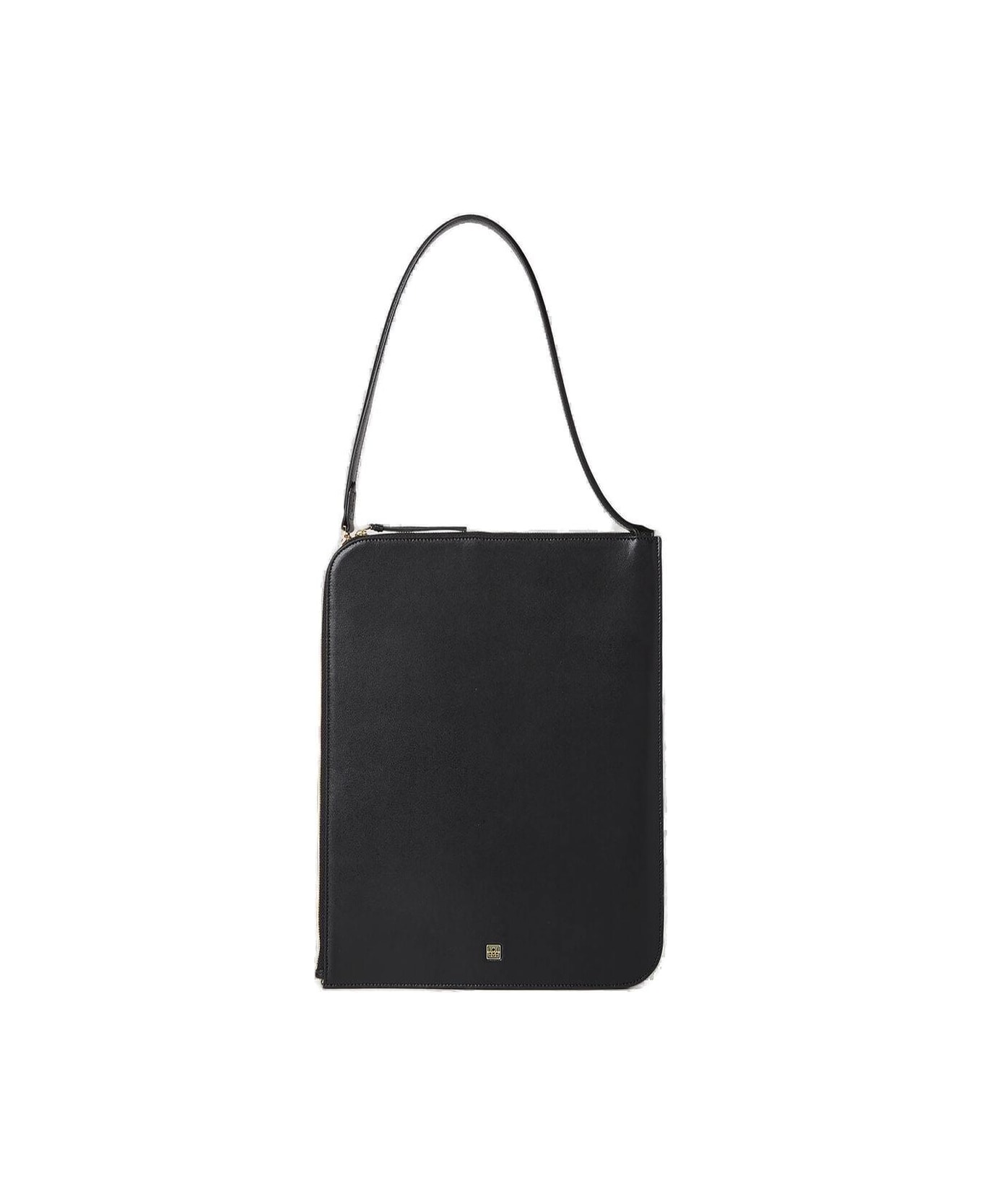 Totême Slim Zip-around Shoulder Bag - Black