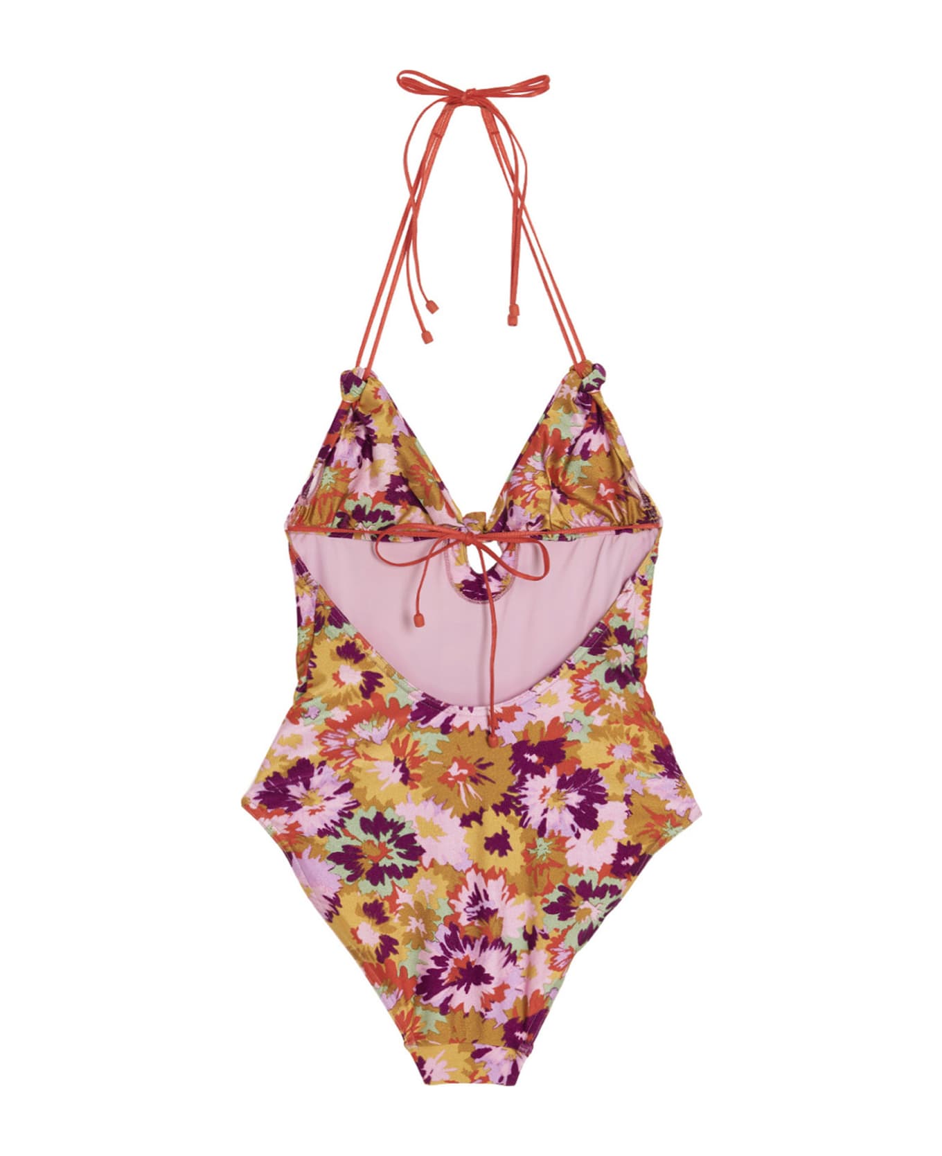 Zimmermann 'violet Knotted One-piece Swimsuit - Multicolor