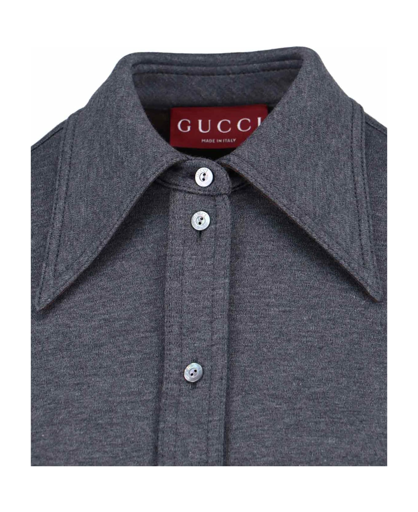 Gucci Logo Shirt - Gray