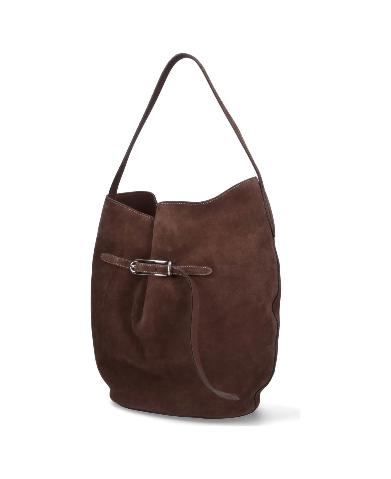 Little Liffner 
belted Bag
 Large Bucket Bag - Brown