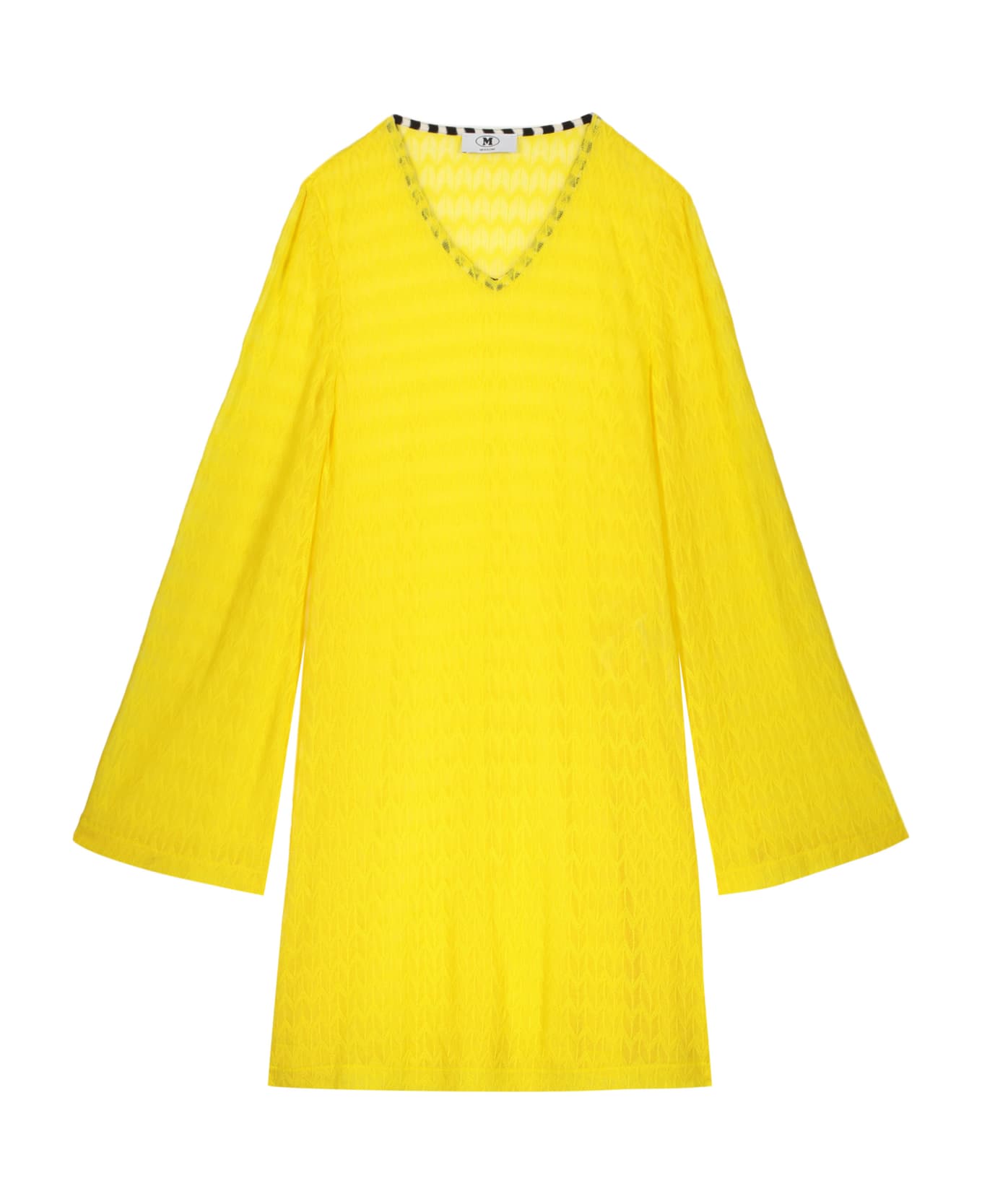 M Missoni Cotton Mini-dress - Yellow ワンピース＆ドレス