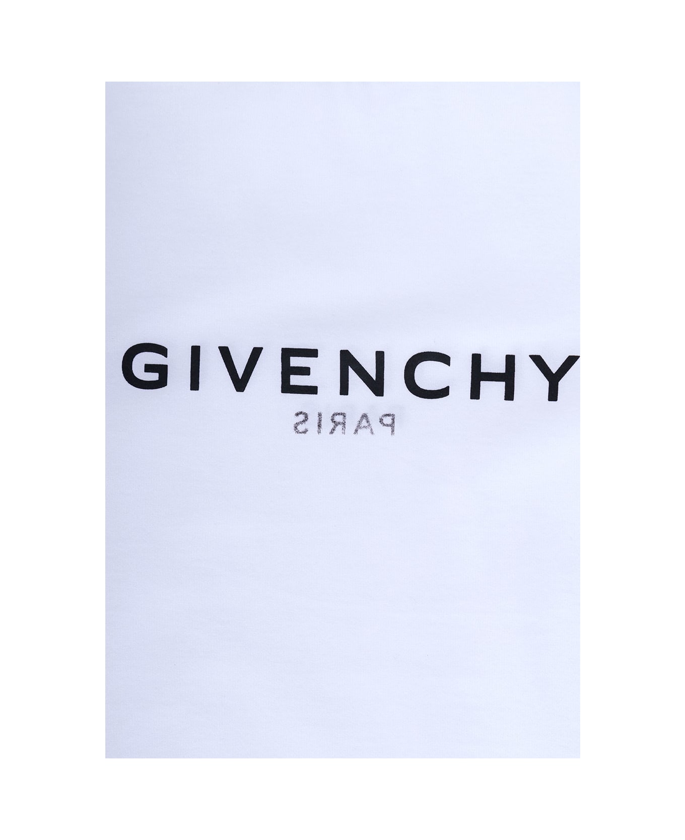 Givenchy Boy Cotton And White T-shirt With Logo - White