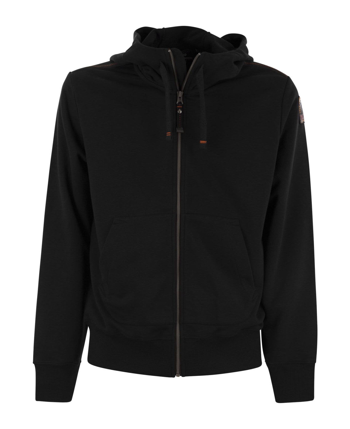 Parajumpers Charlie Easy - Hoodie With Zip - Black ニットウェア