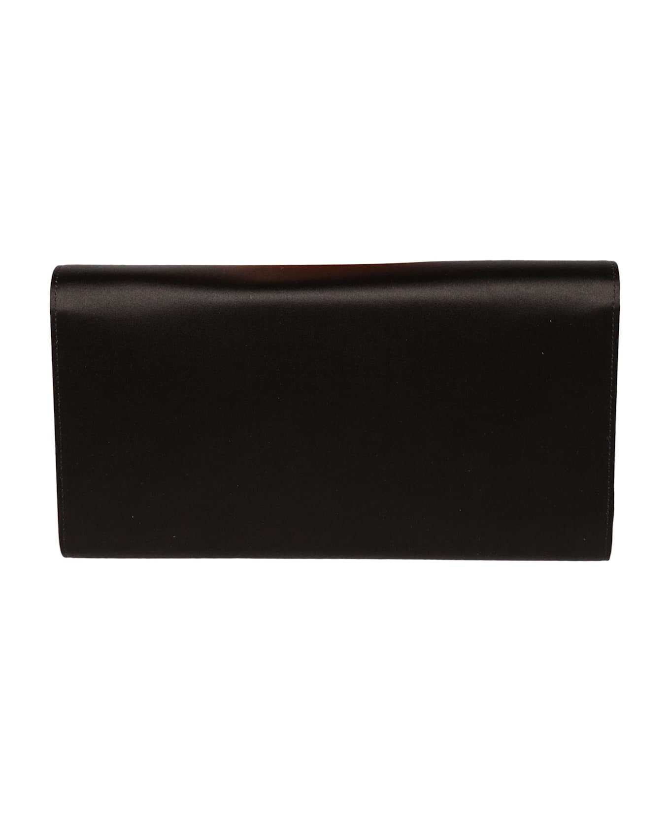 Roger Vivier Floral Embellished Clutch - Black