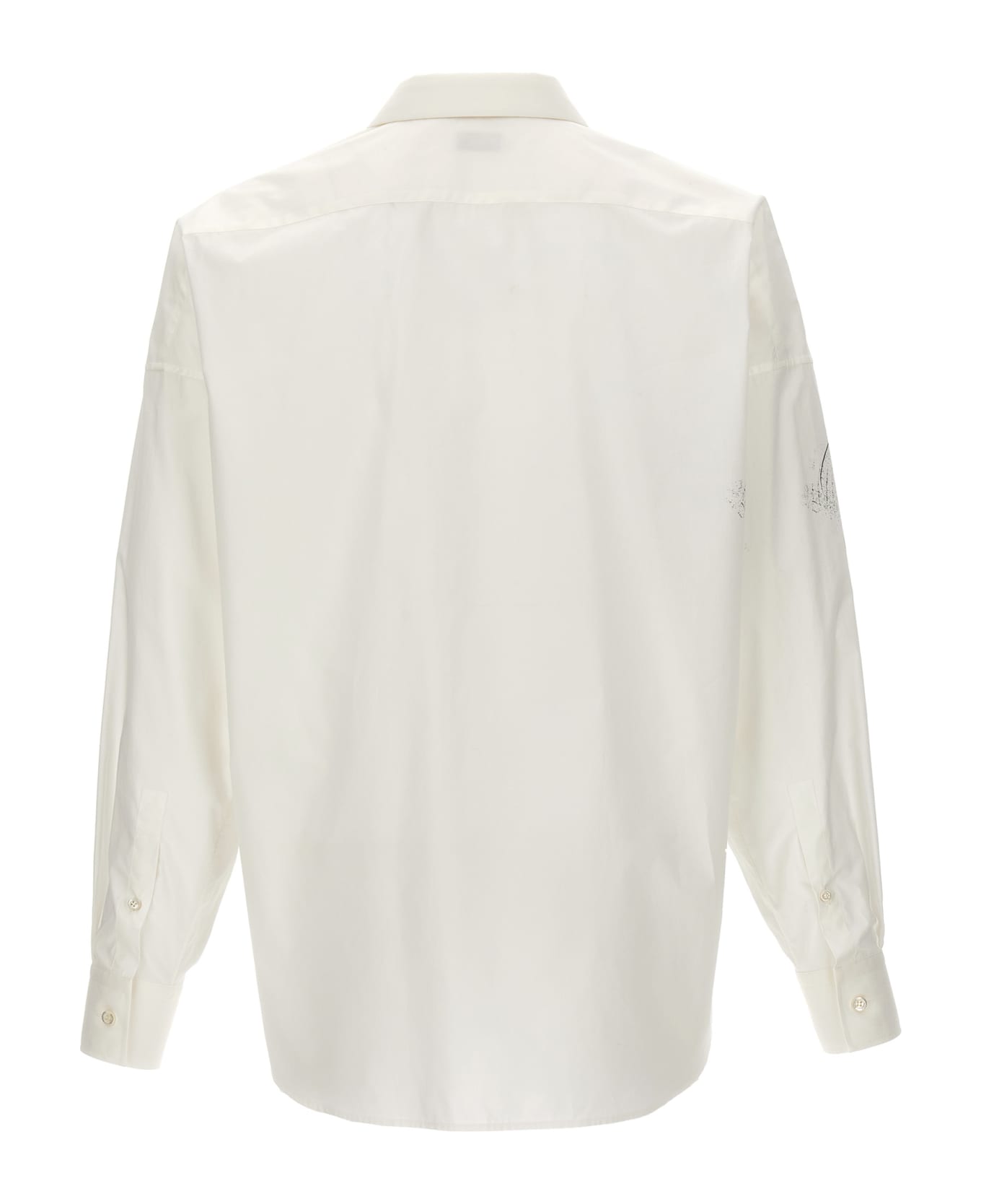 Alexander McQueen Printed Shirt - White/Black シャツ