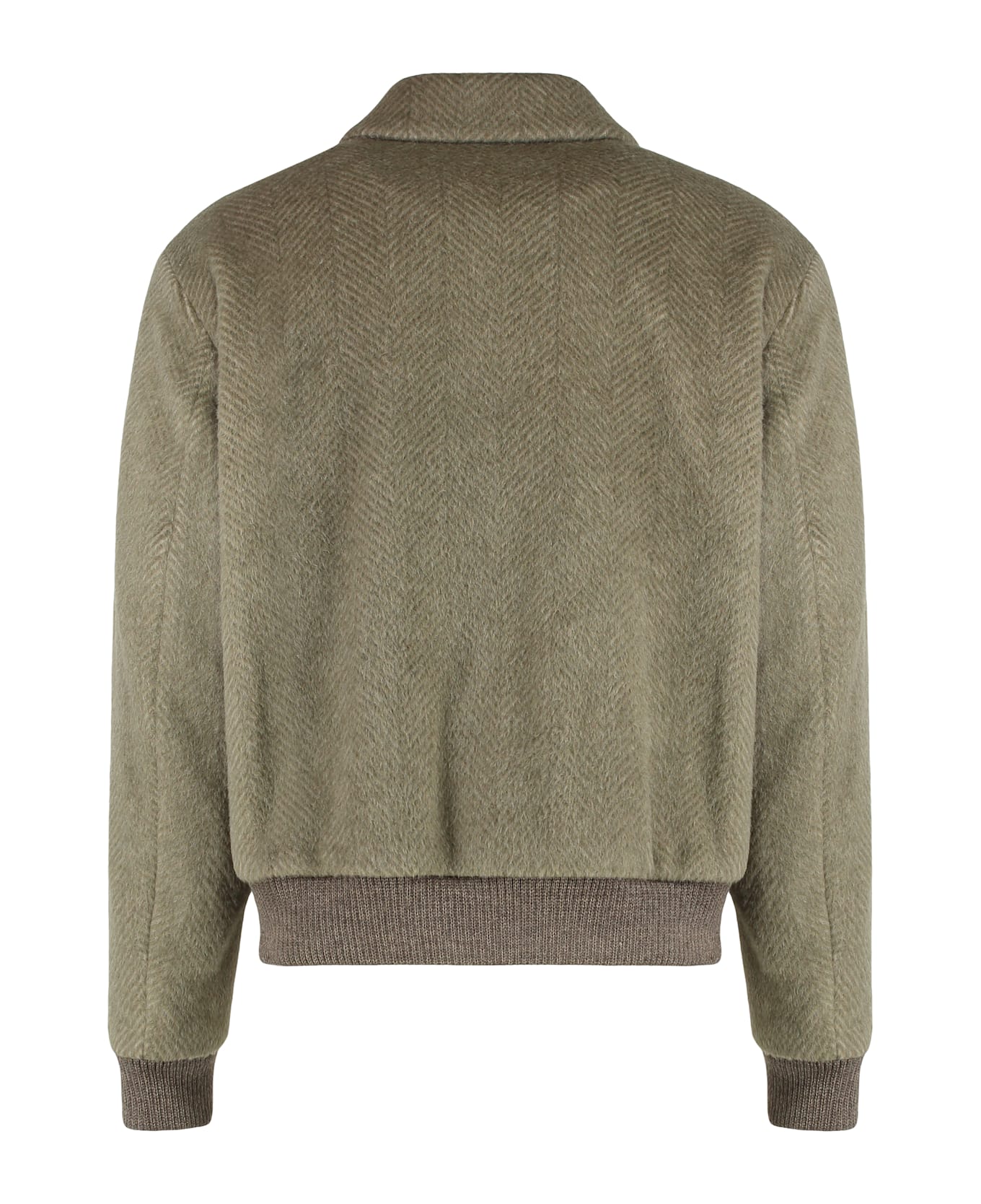 Hugo Boss Relaxed Fit Jacket In Alpaca Blend - brown