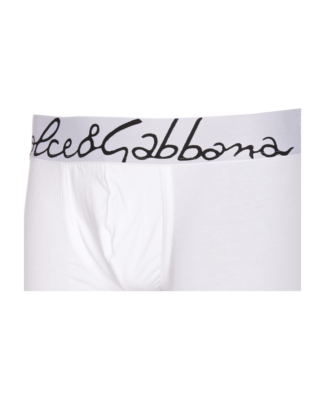 Dolce & Gabbana Logo Boxer - White