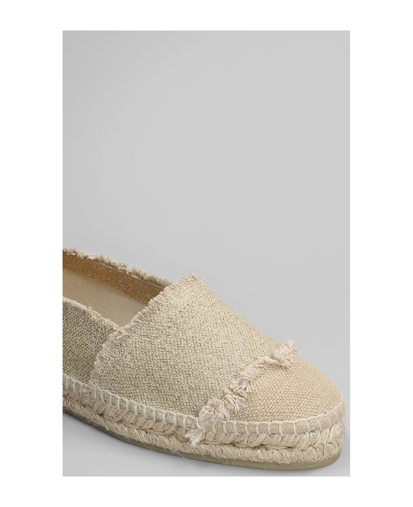 Castañer Kampala-032 Espadrilles In Gold Canvas - gold