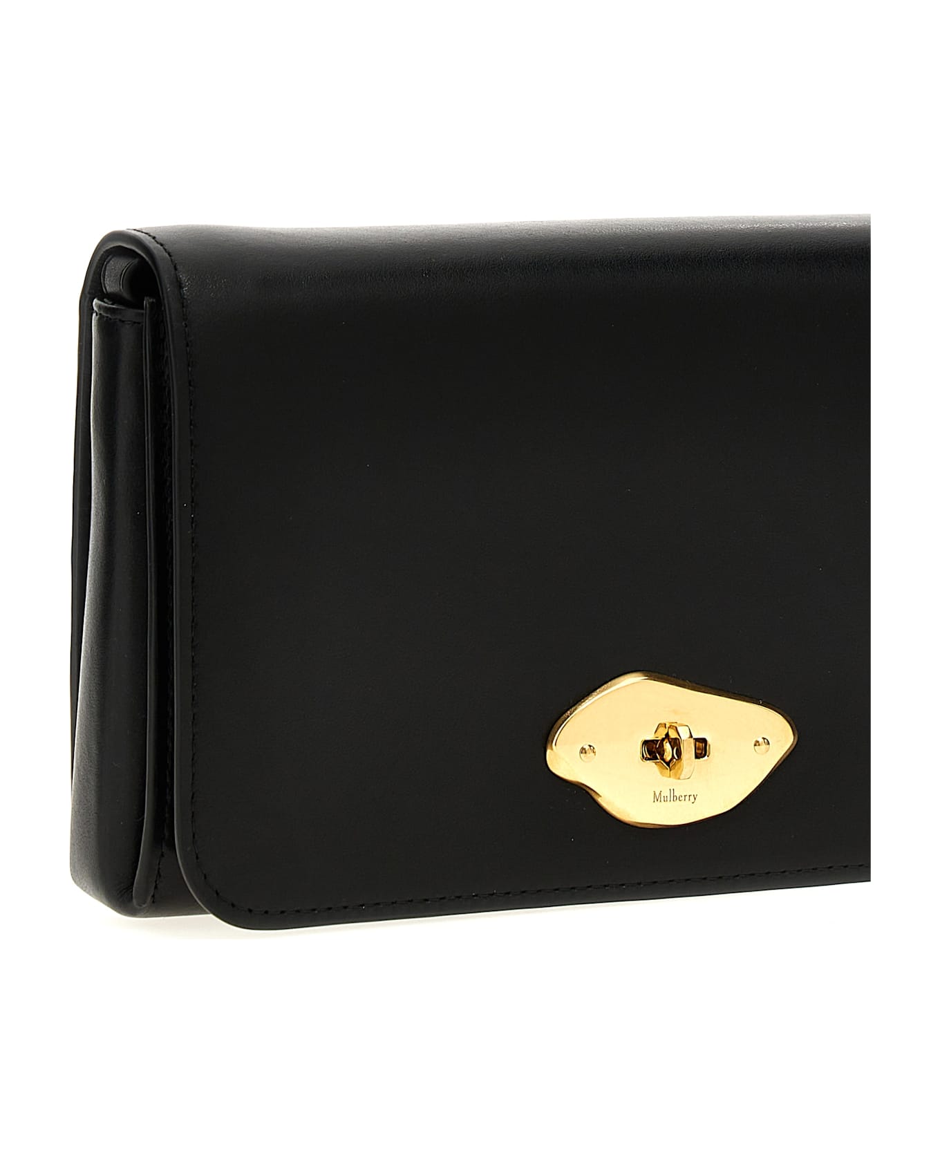 Mulberry Wallet On Chain 
wool - Black