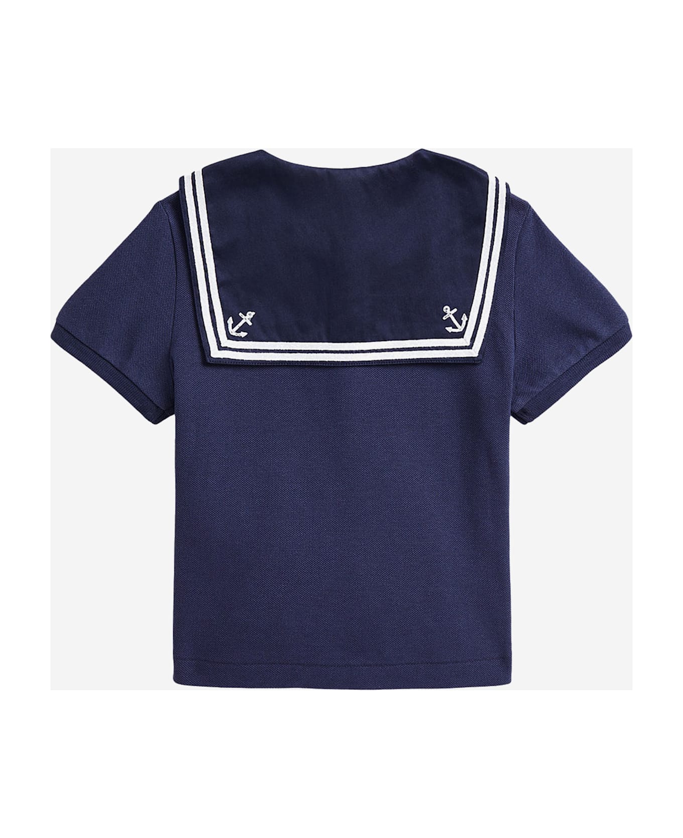 Polo Ralph Lauren Stretch Cotton Polo Shirt With Loogo - Blue