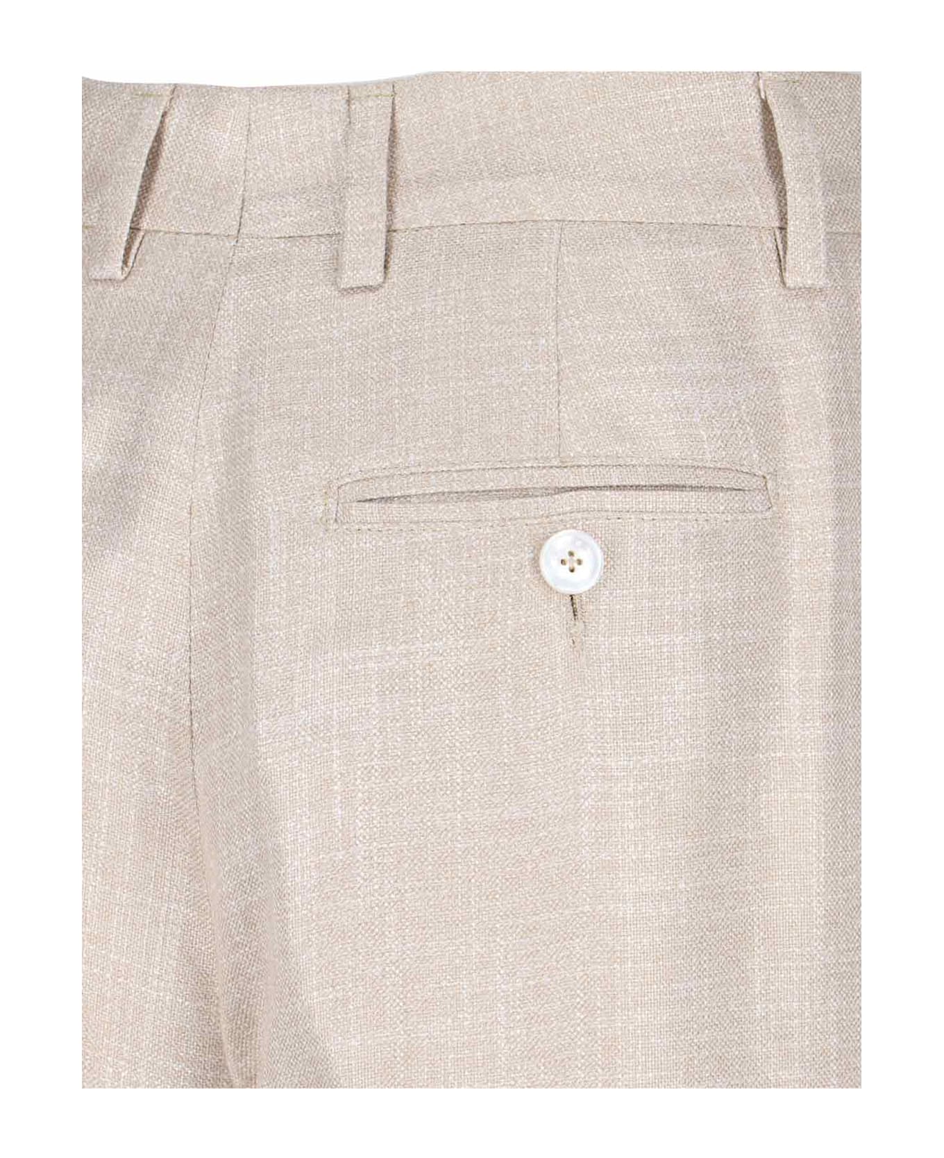 Kiton Straight Pants - Beige