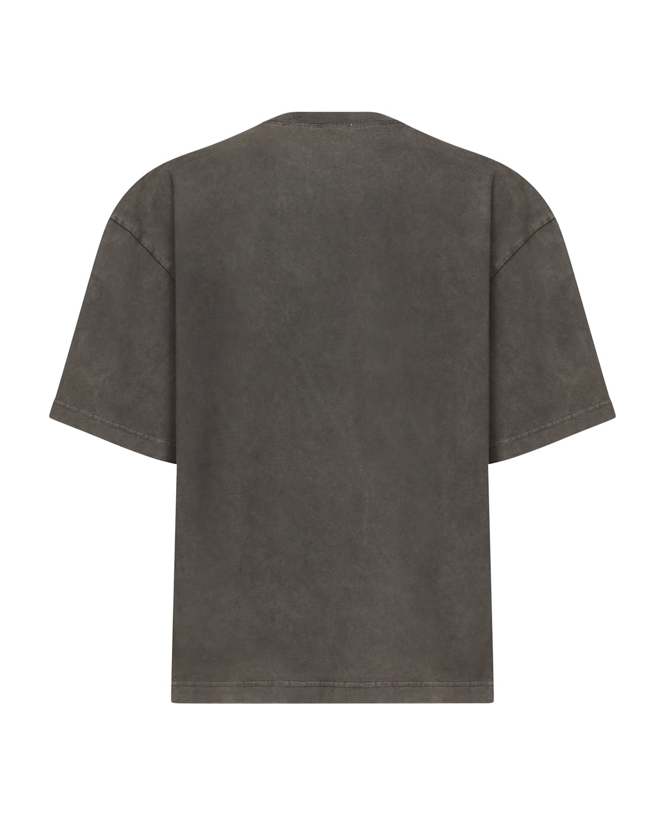 Axel Arigato T-shirt With Washed-effect Logo - Grey