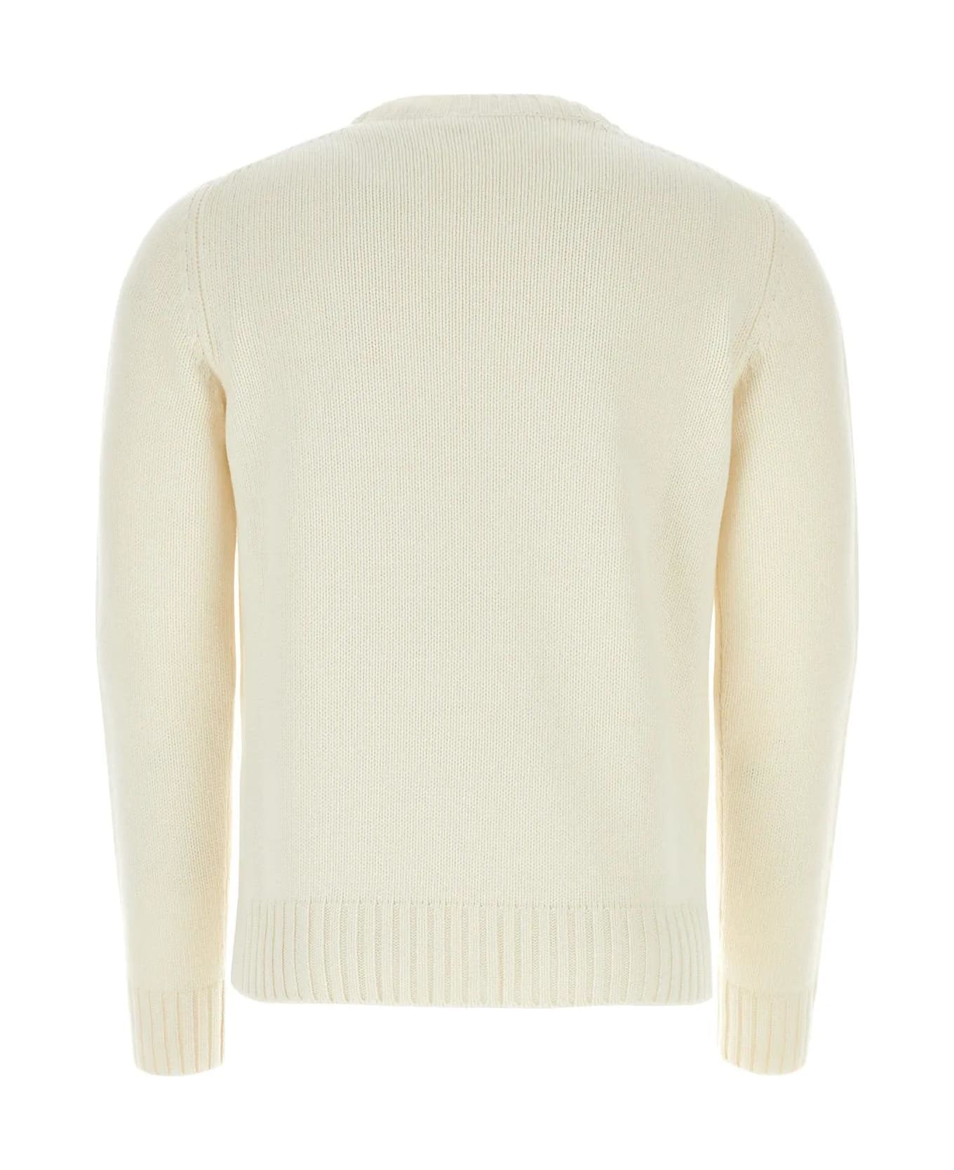 Prada Ivory Wool Blend Sweater - BIANCO