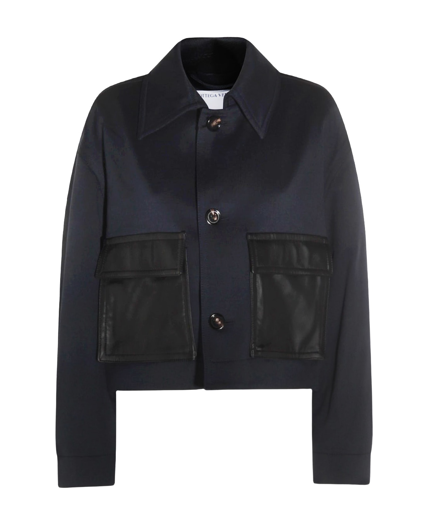 Bottega Veneta Wool And Cotton Blouson - Blue