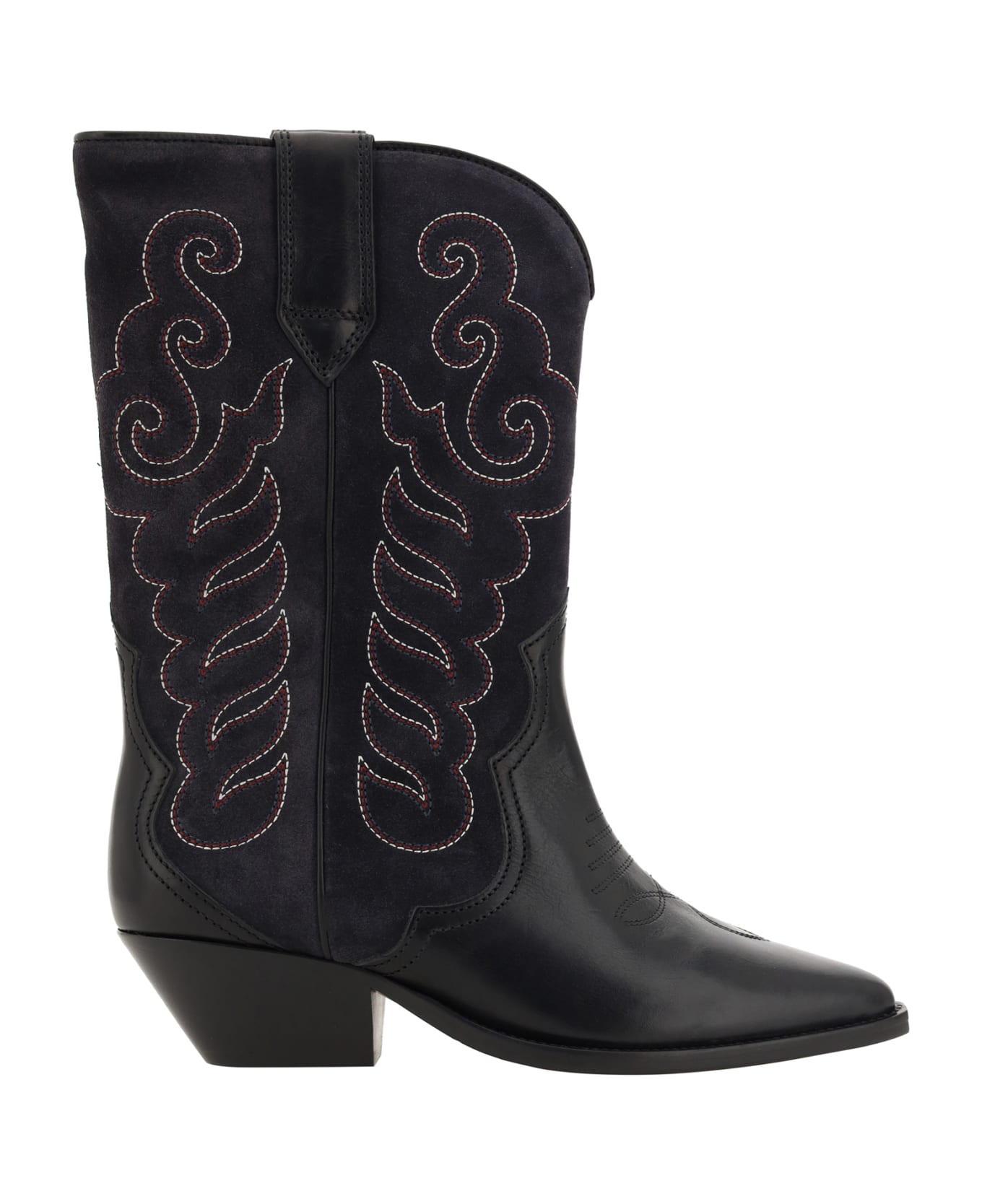 Isabel Marant Duerto Texan Boots - BLACK FADED BLACK