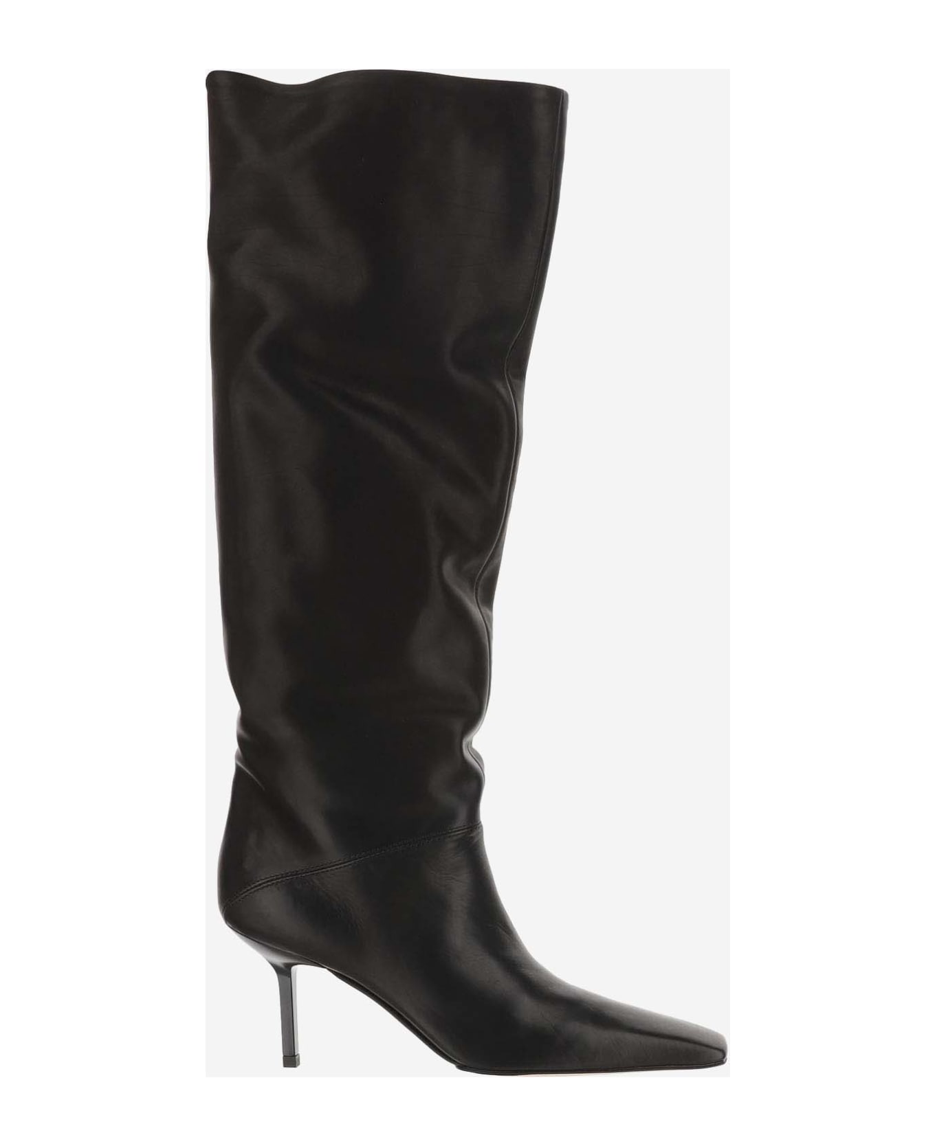 Armarium Orsola Leather High Boots - Black