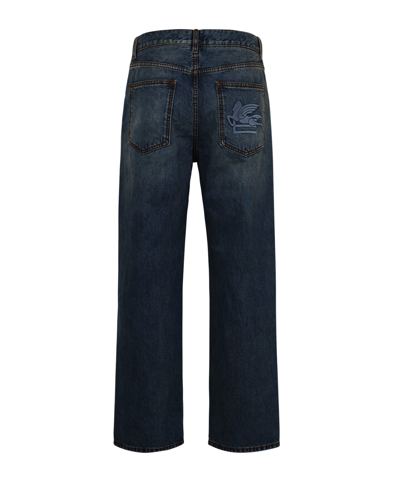 Etro Blue Cotton Jeans - Blue