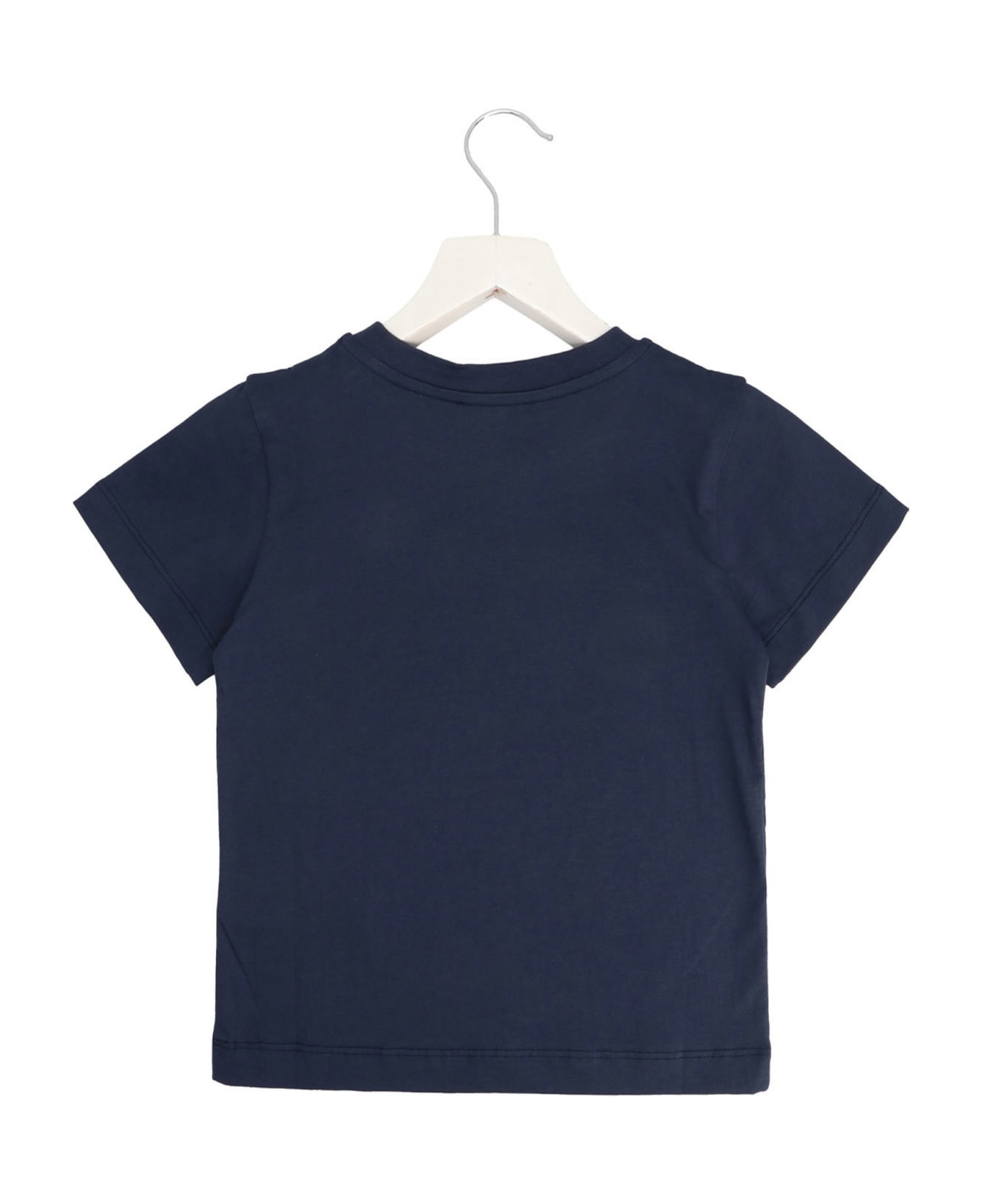 Balmain Logo Embroidery T-shirt - Blue